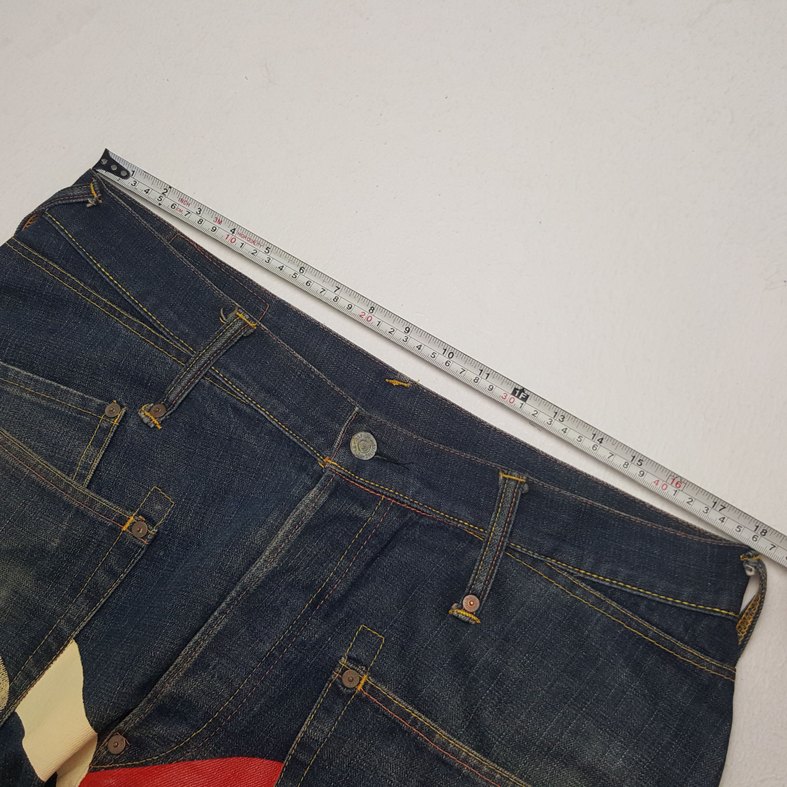 Evisu × Vintage Vintage Evisu Japan Selvedge Style Custom Daicock Denim Size US 36 / EU 52 - 7 Thumbnail