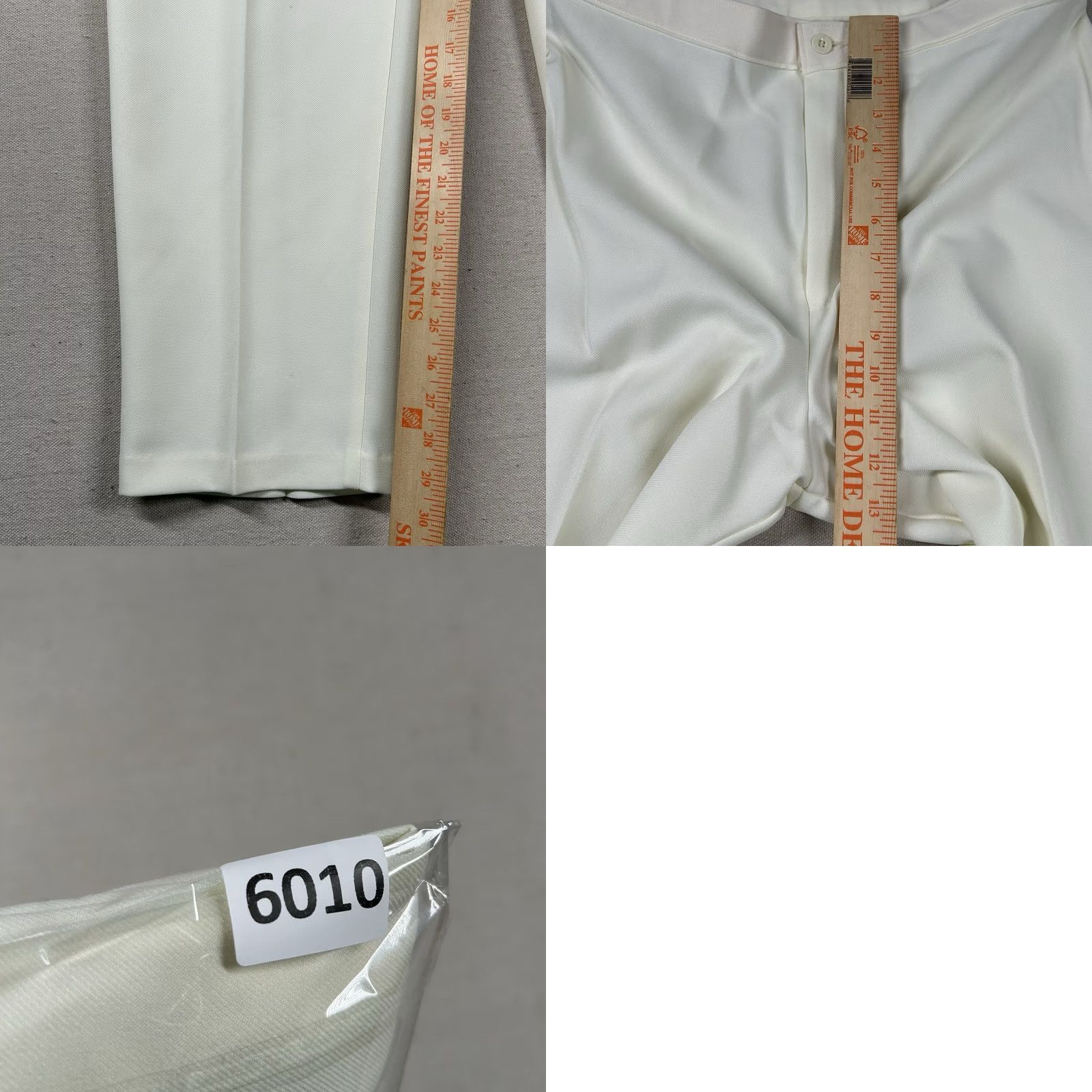 Levi's VINTAGE Levi's Pants Womens 18W Tailored Ivory Dacron Polyester 80s USA Trouser Plus 30in 30in Womens Menus? Size 40" / US 18 - 8 Thumbnail