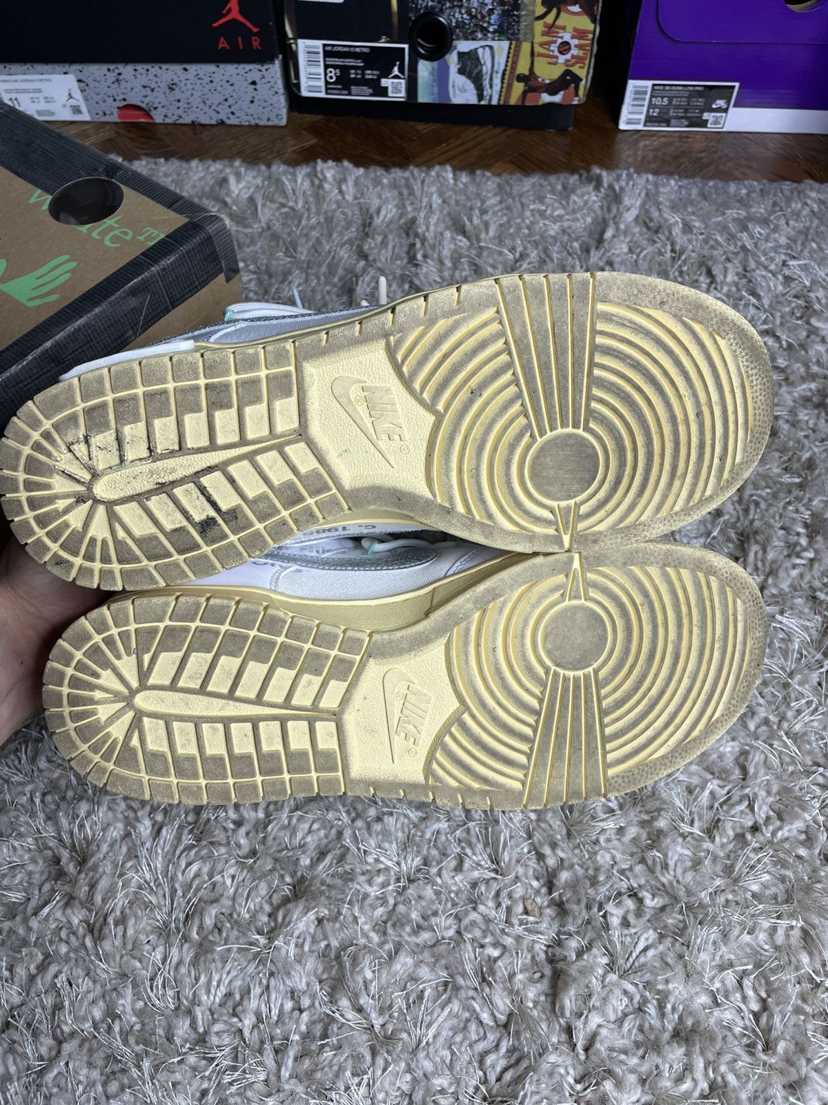 Nike × Off-White Off White Dunk Low Lot 1 of 50 Size US 9.5 / EU 42-43 - 11 Thumbnail