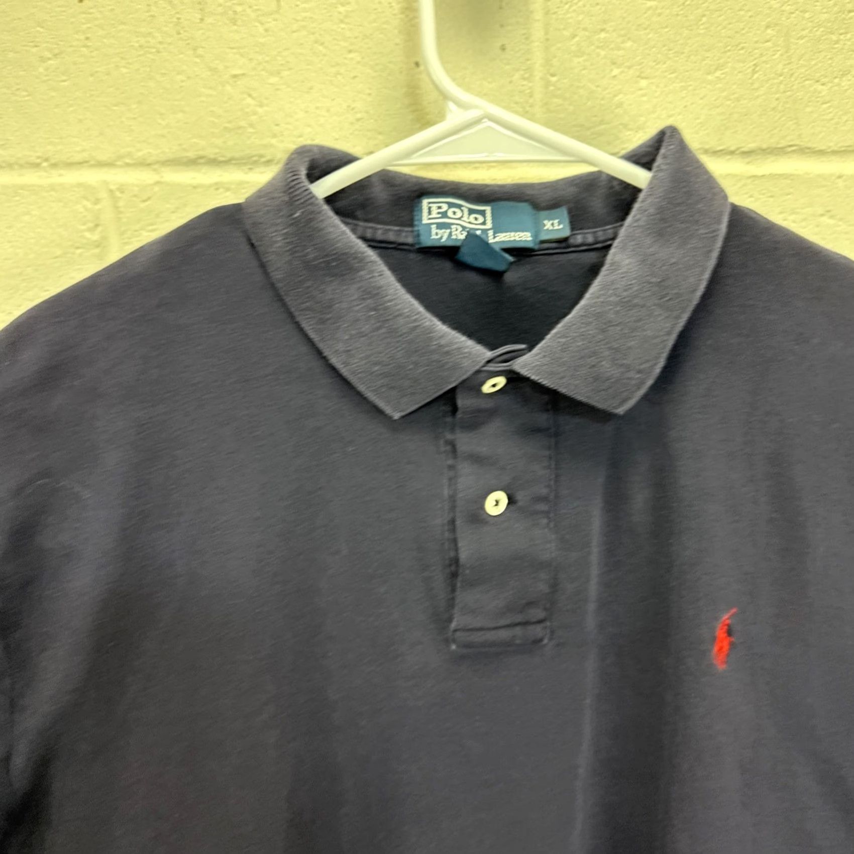 Polo Ralph Lauren VINTAGE Polo Ralph Lauren Polo Shirt Mens XL Blue Pique Pony Logo 90s Hong Kong Size US XL / EU 56 / 4 - 3 Thumbnail