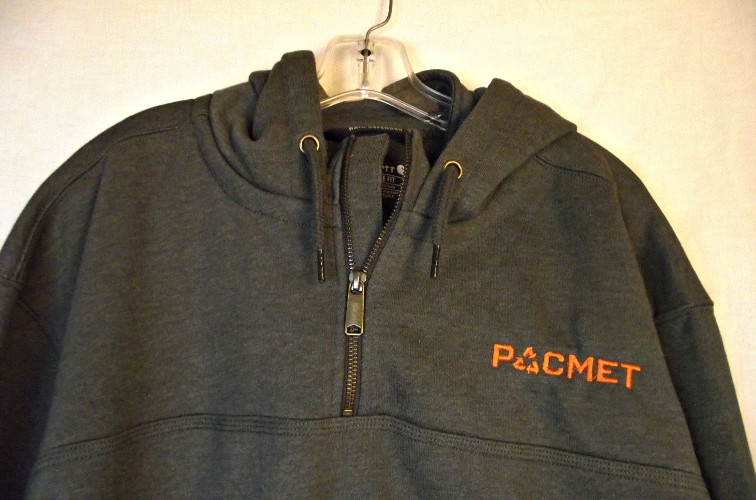 Carhartt 100617 Dark Gray 1/4 Zip Rain Defender Hoodie 2XL Pacmet Size US XXL / EU 58 / 5 - 3 Thumbnail