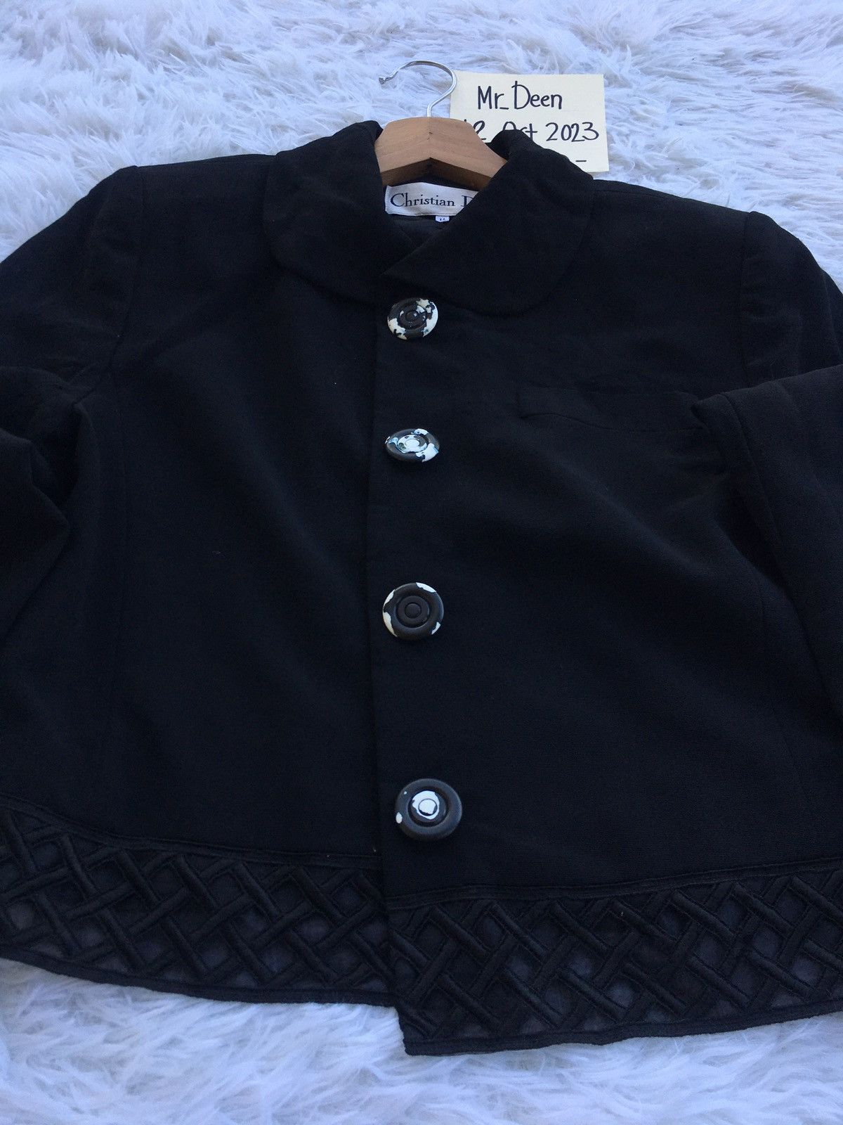 Christian Dior Monsieur Rare Vintage 90s Christian Dior Low Cut Blazer Women Size M / US 6-8 / IT 42-44 - 17 Thumbnail