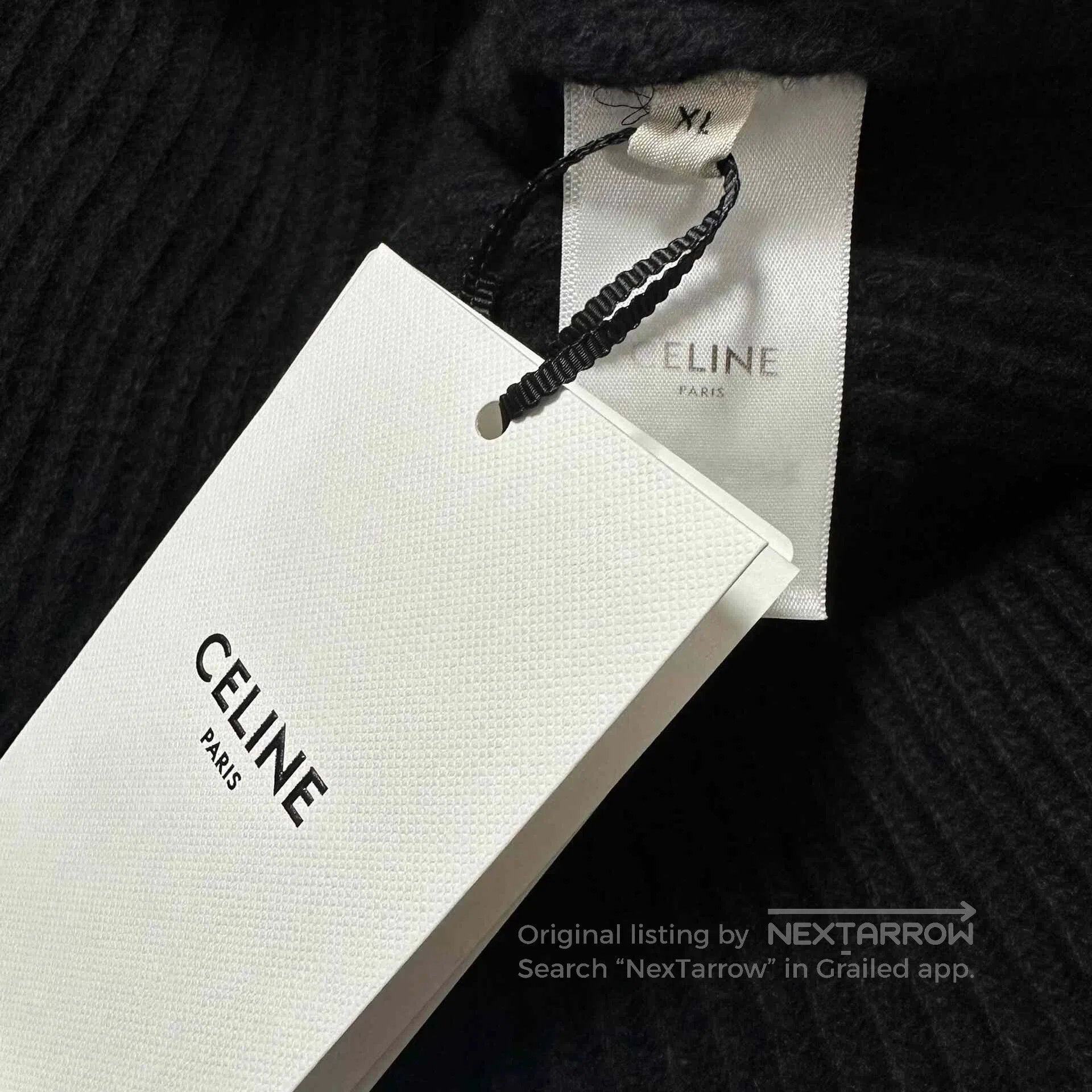 Celine Celine Letter Chain Hoodie Sweatshirt. Size XL / US 12-14 / IT 48-50 - 5 Thumbnail