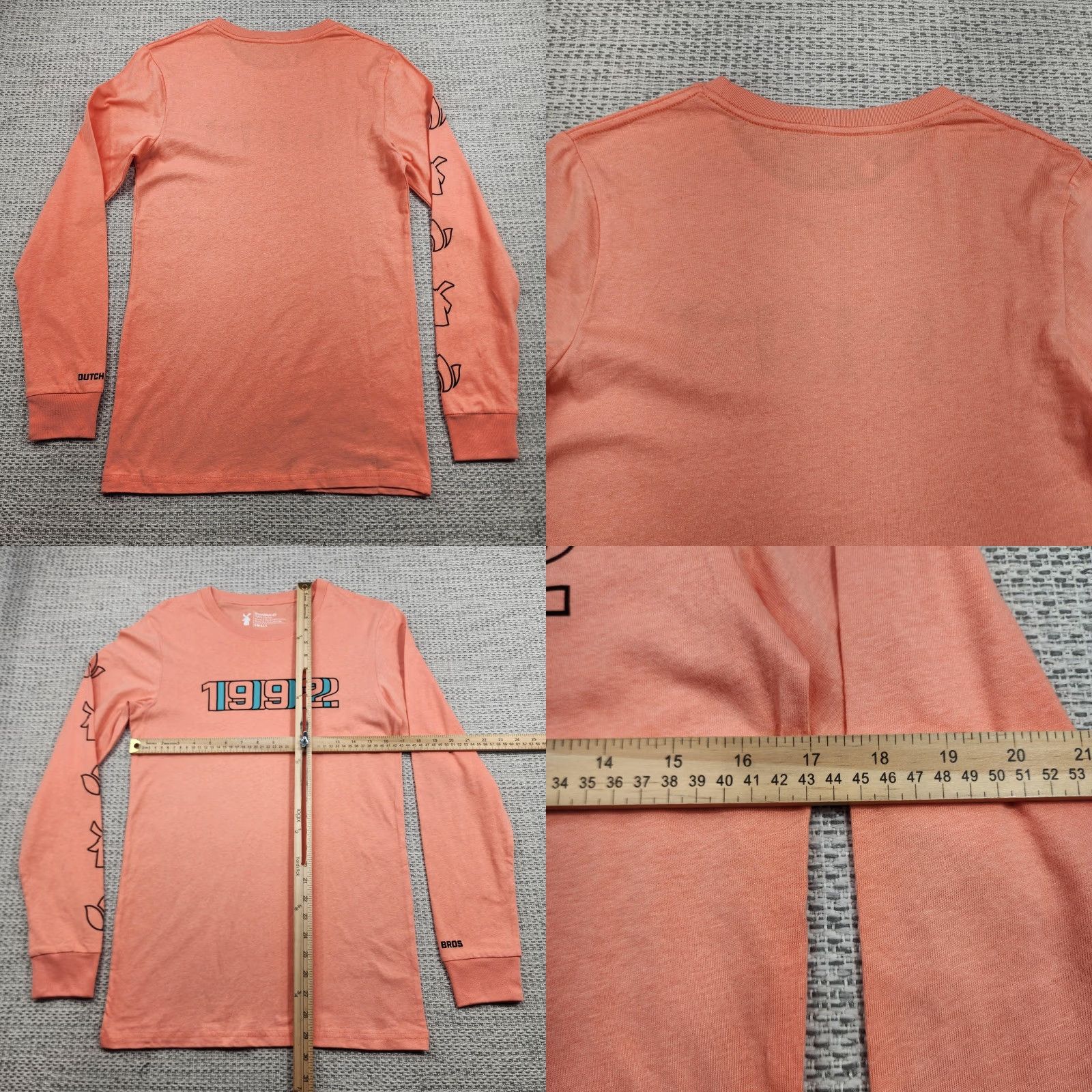 Logo 7 Dutch Bros Coffee Shirt Mens Small Coral 1992 Graphic Long Sleeve Tee Logo NWOT Size US S / EU 44-46 / 1 - 8 Thumbnail