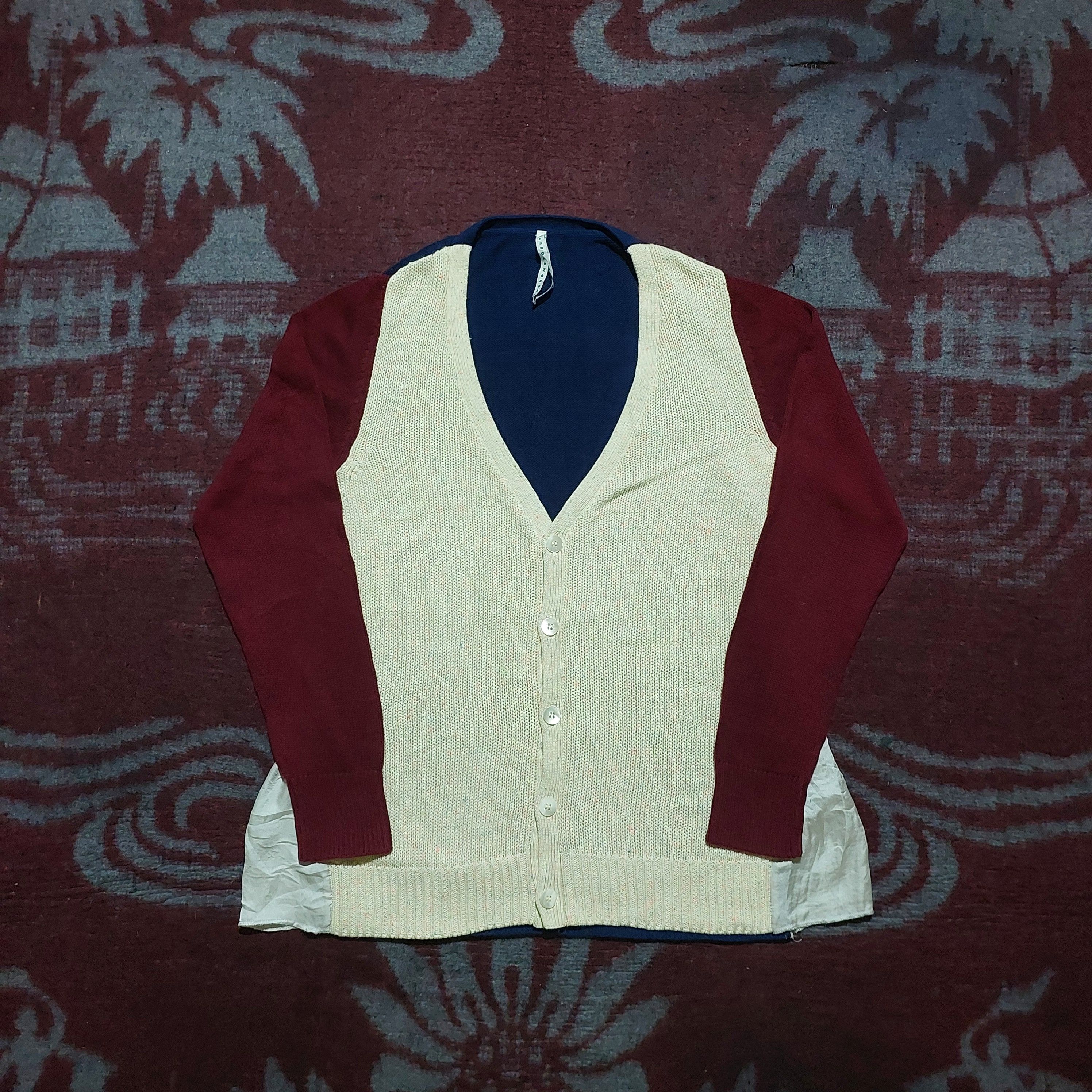 Issey Miyake SunaoKuwahara issey miyake color block cardigan Size US M / EU 48-50 / 2 - 6 Thumbnail