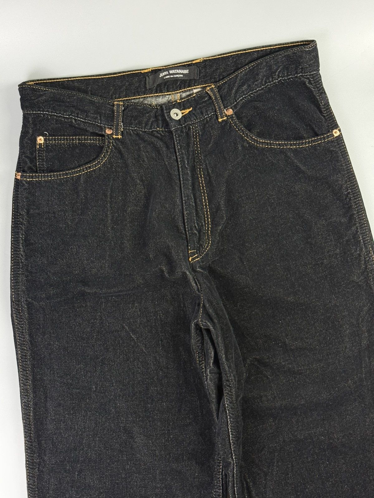 Junya Watanabe Junya Watanabe - AD2005 - Velour Wide-Leg Pants Size US 33 - 2 Thumbnail