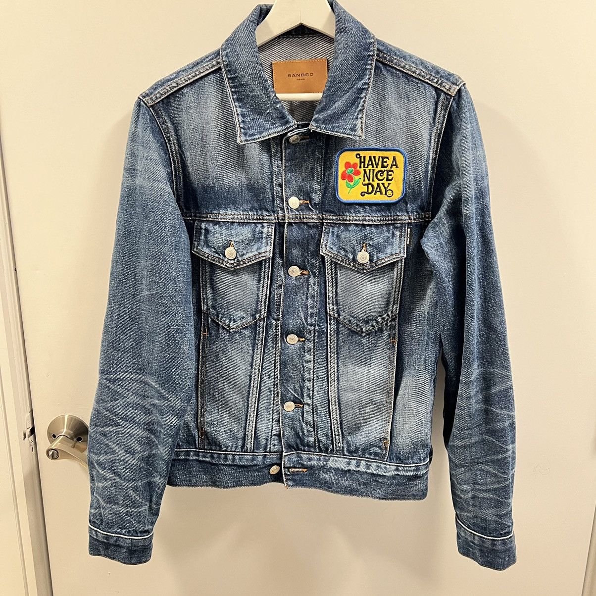 Sandro Sandro Mens Denim Jacket M Size US M / EU 48-50 / 2 - 1 Thumbnail