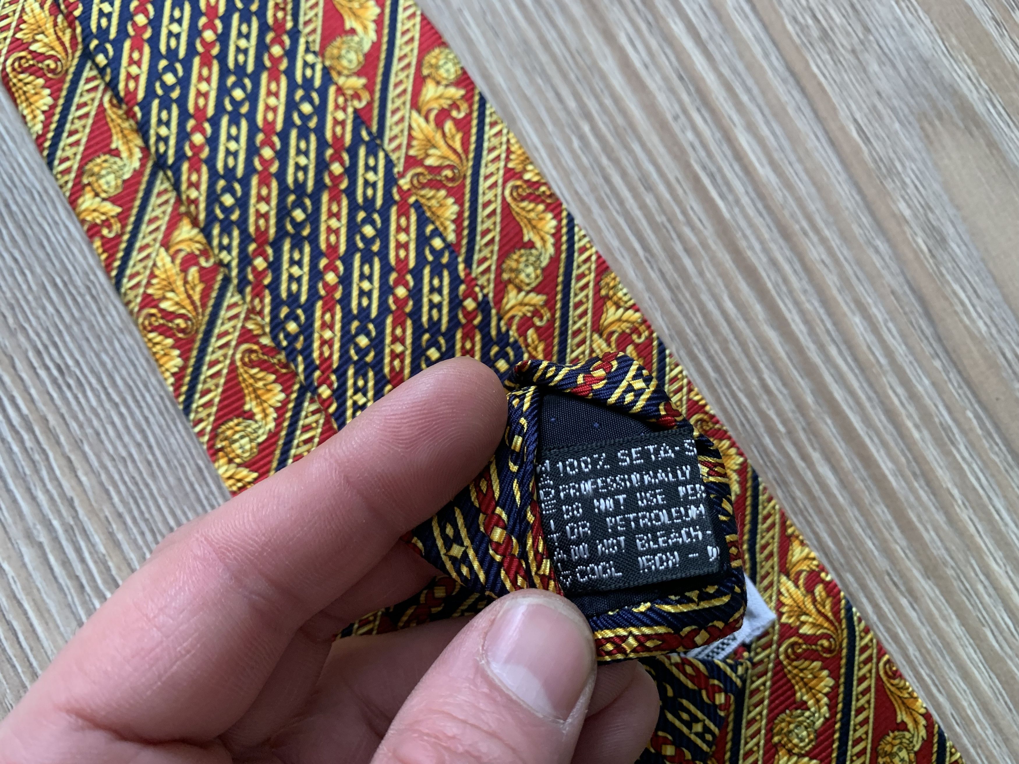 Versace Vintage Rare Gianni Versace Patterned Silk Tie Size ONE SIZE - 8 Thumbnail