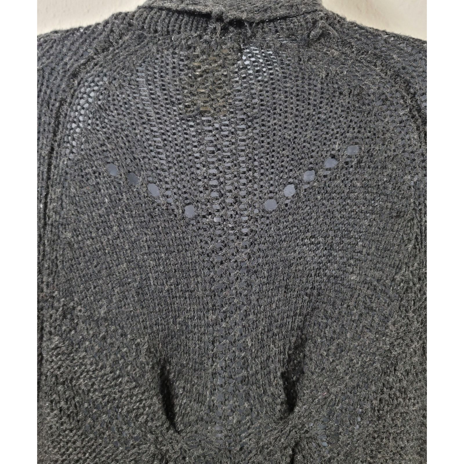Other Matty M Charcoal Open Front Coatigan Sweater XL Lightweight Size XL / US 12-14 / IT 48-50 - 3 Thumbnail