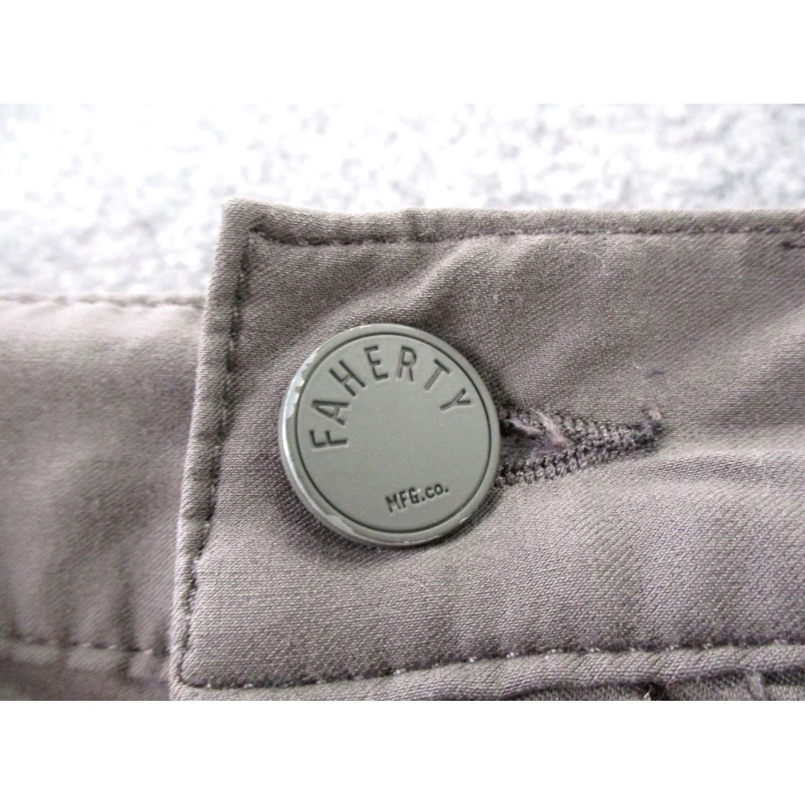 Faherty Faherty Chino Pants Mens 35 Gray Stretch Preppy Golf Straight Business Size US 35 - 7 Thumbnail