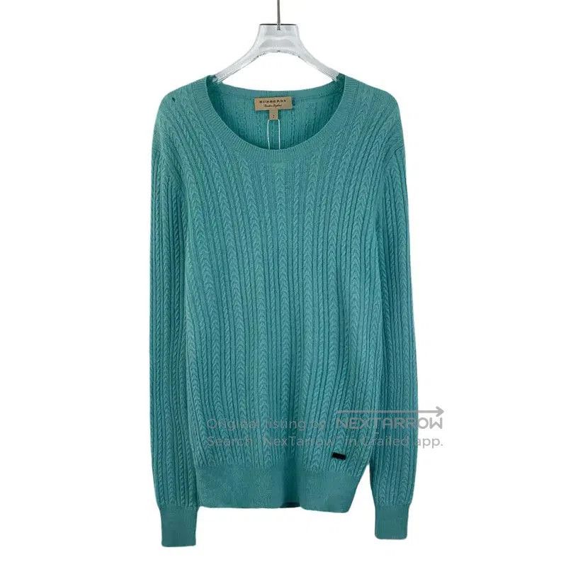 Burberry Burberry Blue Cashmere Knit Sweater for Women. Size S / US 4 / IT 40 - 1 Thumbnail