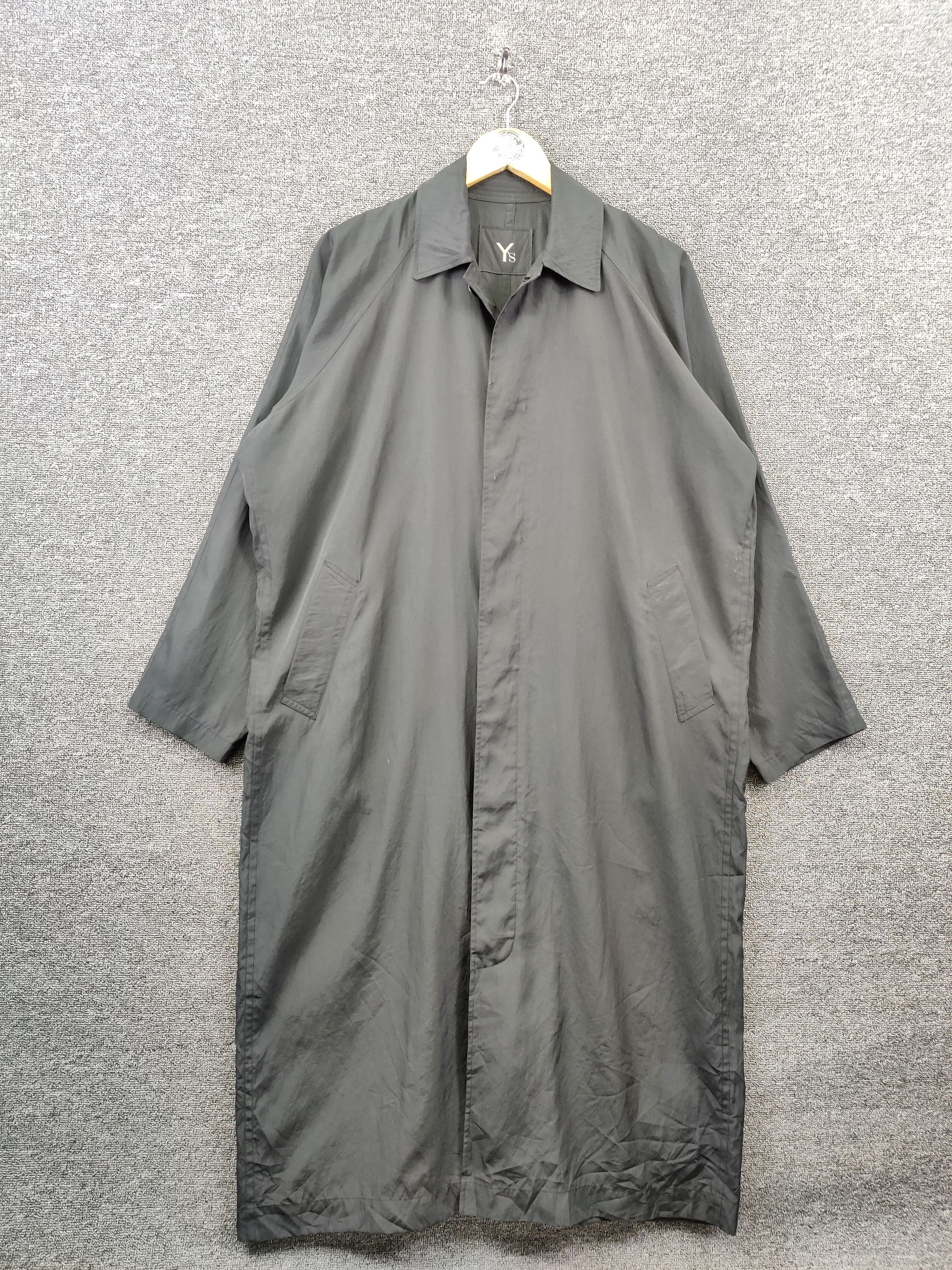 Yohji Yamamoto Vintage 90s Y's Yohji Yamamoto Nylon Long Jacket Size US XL / EU 56 / 4 - 1 Thumbnail