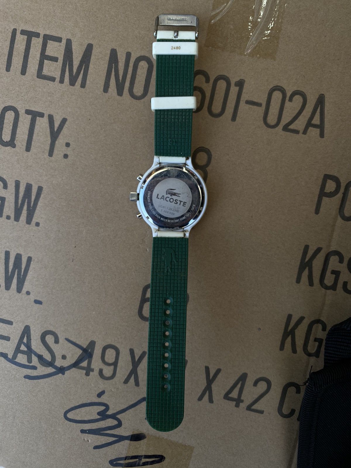 Japanese Brand × Lacoste × Vintage Lacoste White Chronograph 10ATM - Japanese Brand Size ONE SIZE - 9 Thumbnail