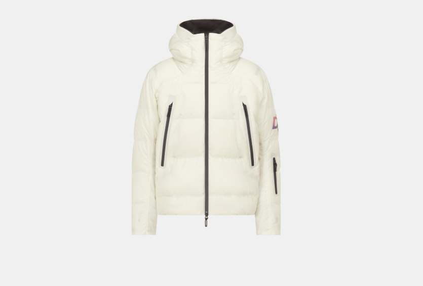 image of O1W1Db10224 Dior Descente Hooded Down Jackets In White, Men's (Size Small)