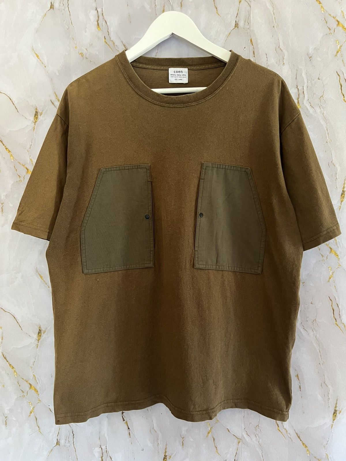Japanese Brand coen T-Shirt – Clean Minimalist Japanese Streetwear Size US L / EU 52-54 / 3 - 1 Thumbnail