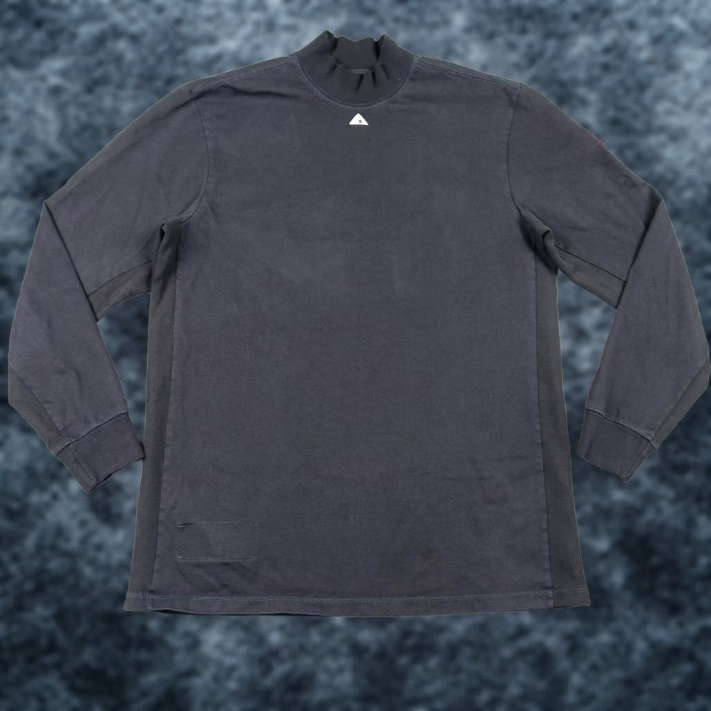 Vintage Bulwark FR Shirt Mens Medium Blue Long Sleeve Mock Neck Flame Resistant CAT2 Size US M / EU 48-50 / 2 - 1 Thumbnail