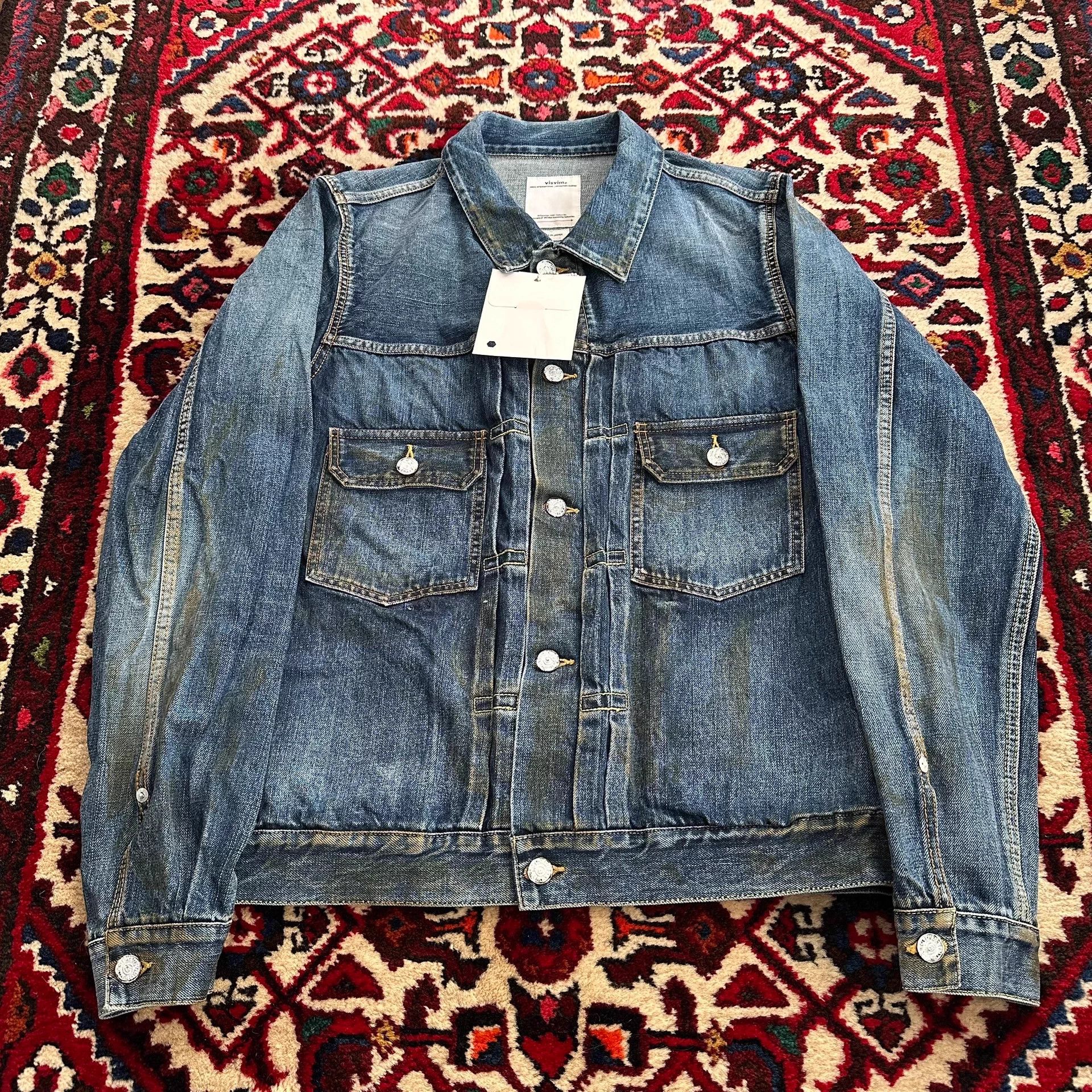 Visvim Visvim 19aw 1000dry Oil Stain Mud-Dyed Denim Jkt4 Size US XL / EU 56 / 4 - 2 Thumbnail