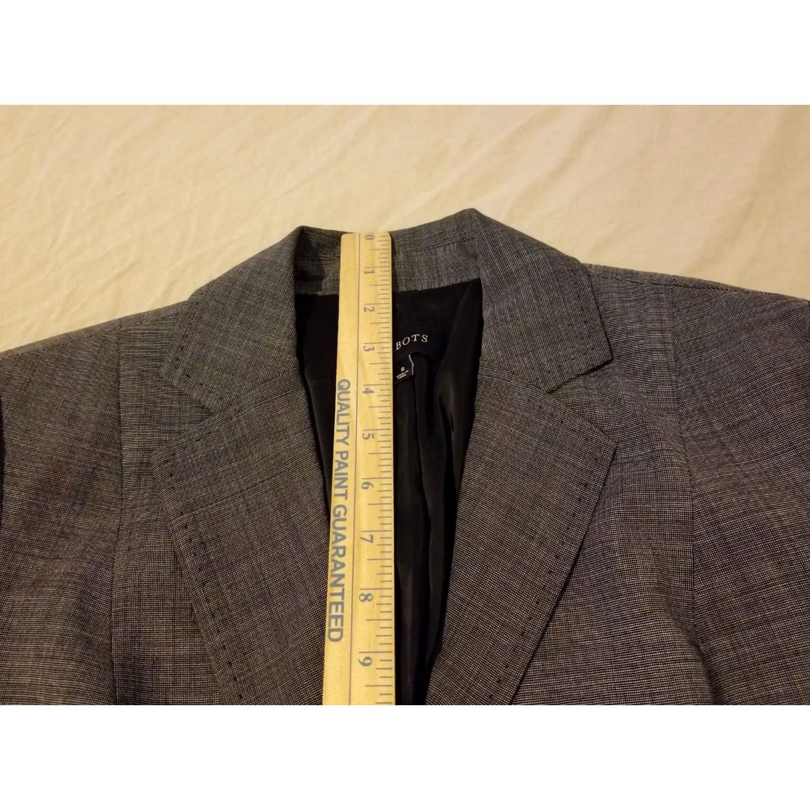 Talbots Womens Talbots Wool Blazer 8 Grey Gray Wool Blazer Womens 8 Gray Talbots Jacket Blazer Womens Size M / US 6-8 / IT 42-44 - 5 Thumbnail