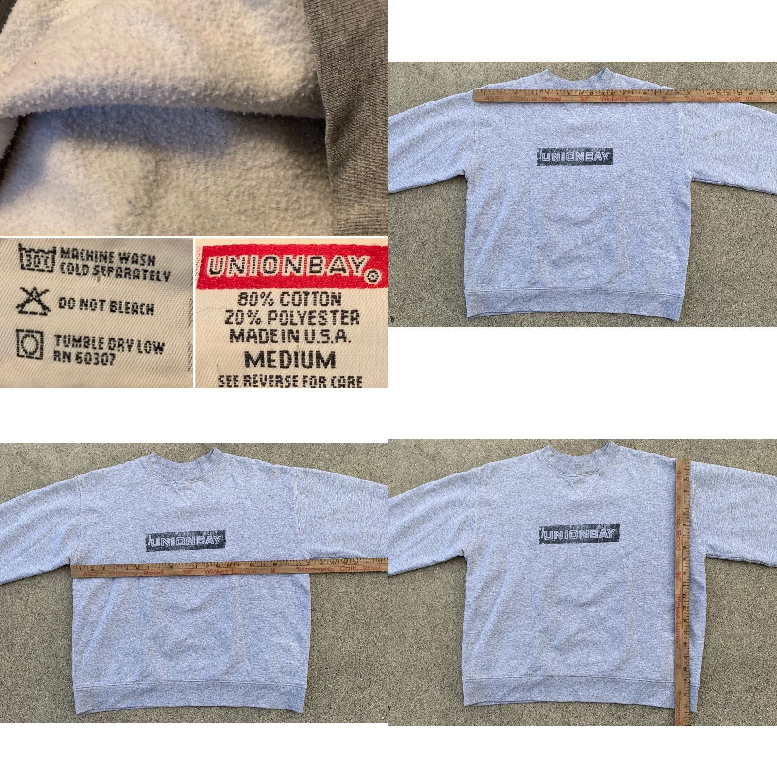 Vintage VINTAGE UNION BAY Sweatshirt Crew Neck Long Sleeve Heather Gray 80s 90s Unisex Adults M Gray 80% Cotton 20% Polyester Size US M / EU 48-50 / 2 - 8 Thumbnail