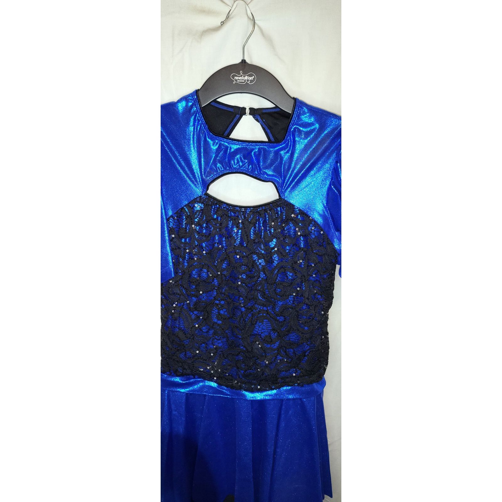 Other Revolution Black/Royal Blue One Piece Dance Costume Size LA Size L / US 10 / IT 46 - 6 Thumbnail