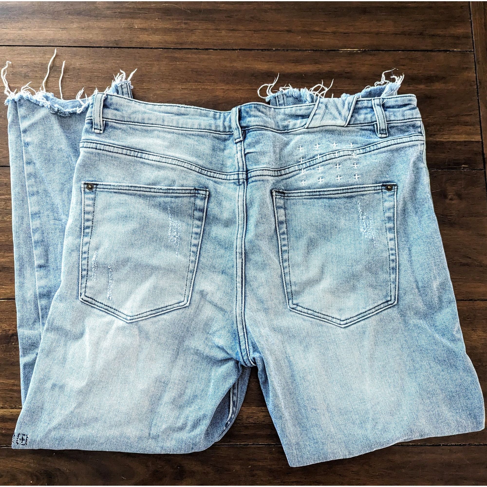 Ksubi Ksubi Men's Distressed Light Wash Jeans 36" Cotton & Elastan Size US 36 / EU 52 - 2 Thumbnail