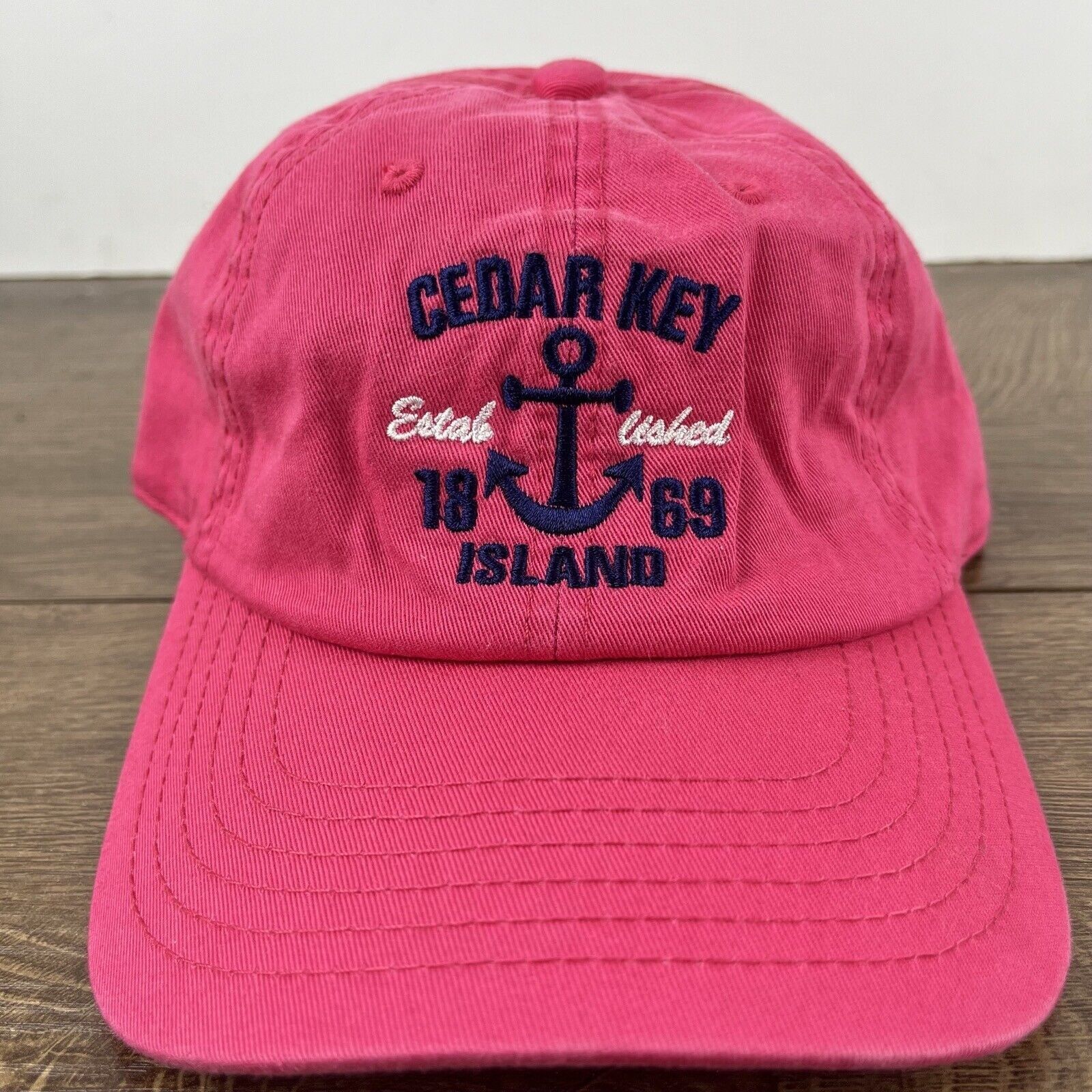 Other Cedar Key Island Hat Cedar Key Island Pink Cap Adjustable Pi Size ONE SIZE - 4 Thumbnail