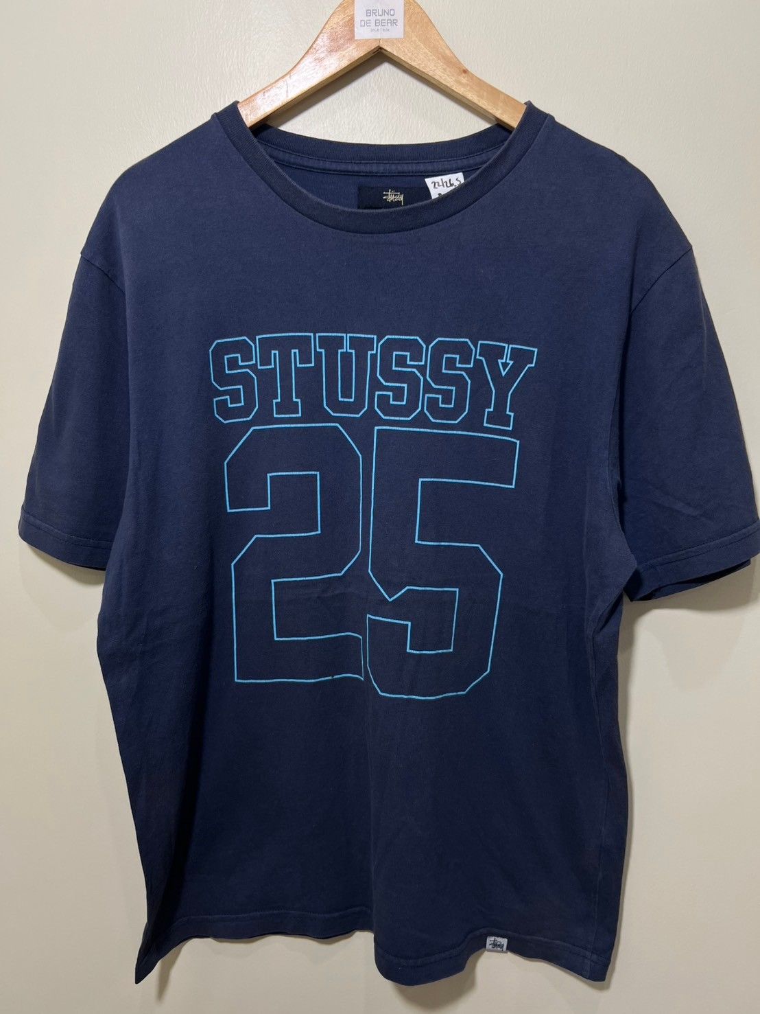 Stussy × Vintage Vintage STUSSY number 25 80 shirt bnz01 Size US XL / EU 56 / 4 - 4 Thumbnail