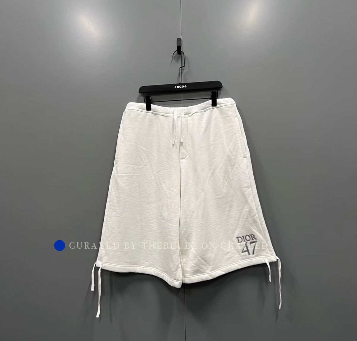 Dior Embroidered Letter & Number White Shorts Size US 36 / EU 52 - 1 Thumbnail