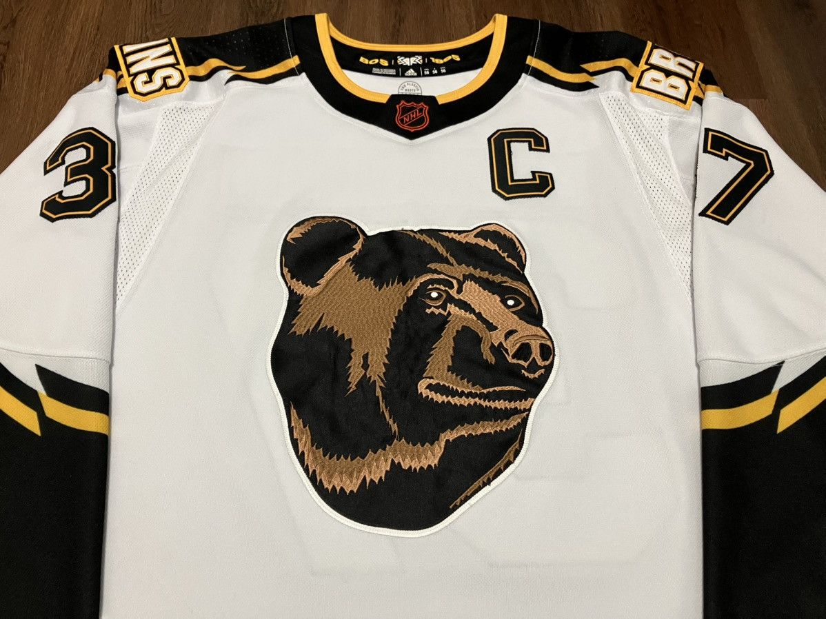 Adidas Boston Bruins Bergeron RR 2.0 Adidas NHL Hockey Jersey 56 Size US XXL / EU 58 / 5 - 2 Thumbnail