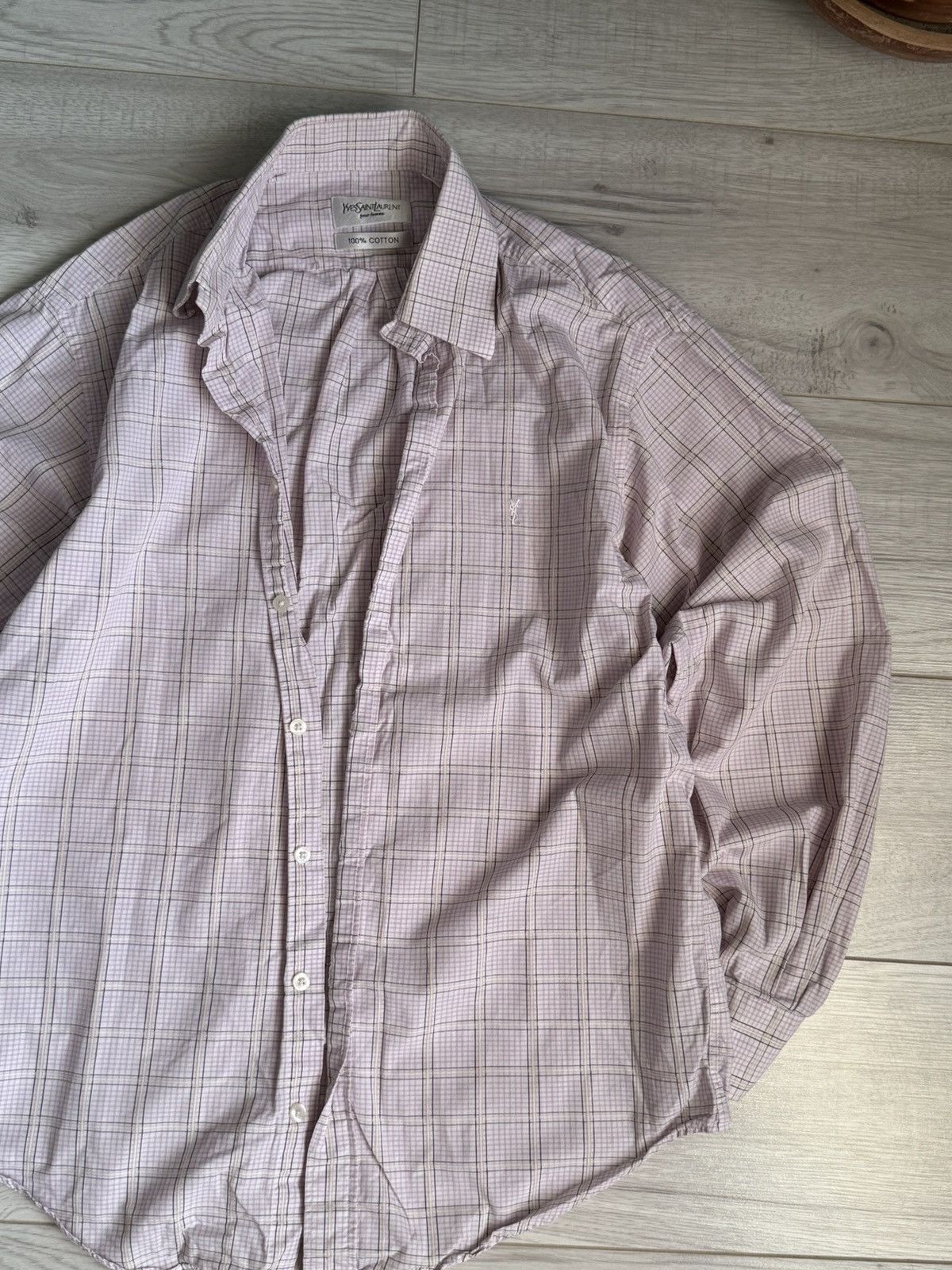 Yves Saint Laurent Vintage Yves Saint Laurent Shirt Size US M / EU 48-50 / 2 - 1 Thumbnail