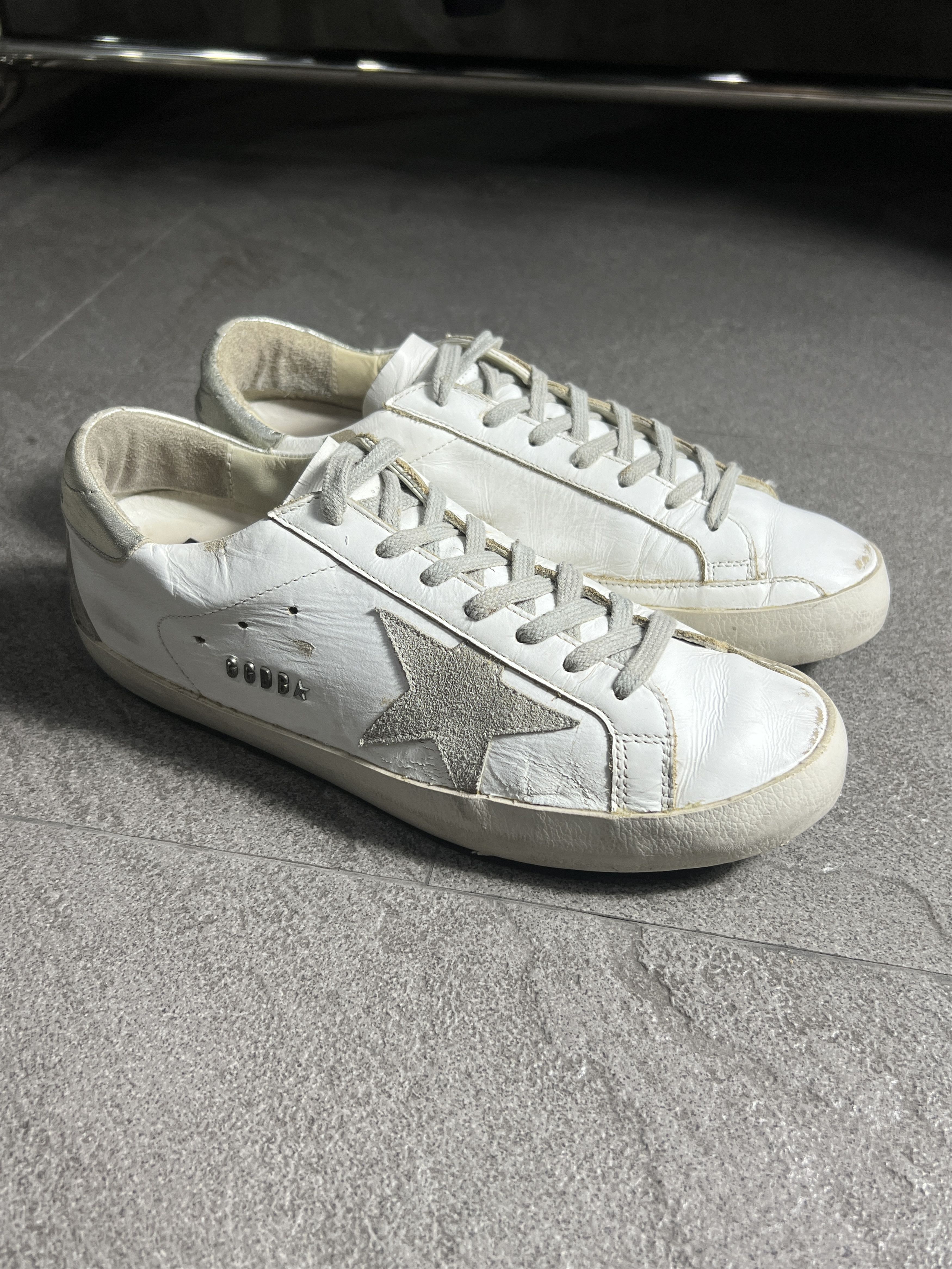 Golden Goose Golden Goose Superstar Suede Star Silver Heel EU40 Size US 7 / EU 40 - 5 Thumbnail