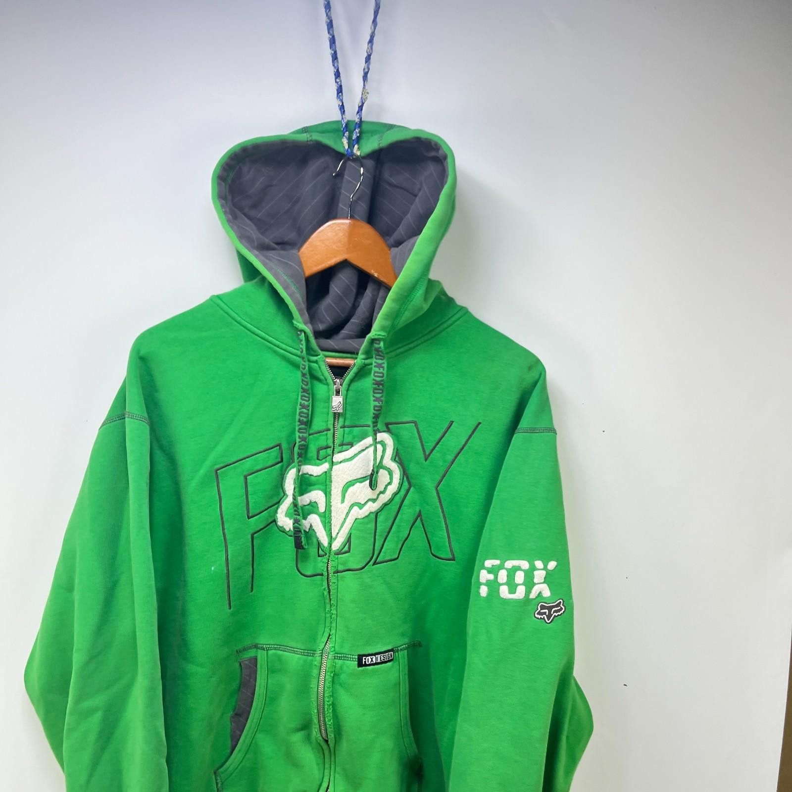 Fox Racing Vintage Fox Y2K Motorsport Racing Zip Up Hoodie L Size US L / EU 52-54 / 3 - 2 Thumbnail