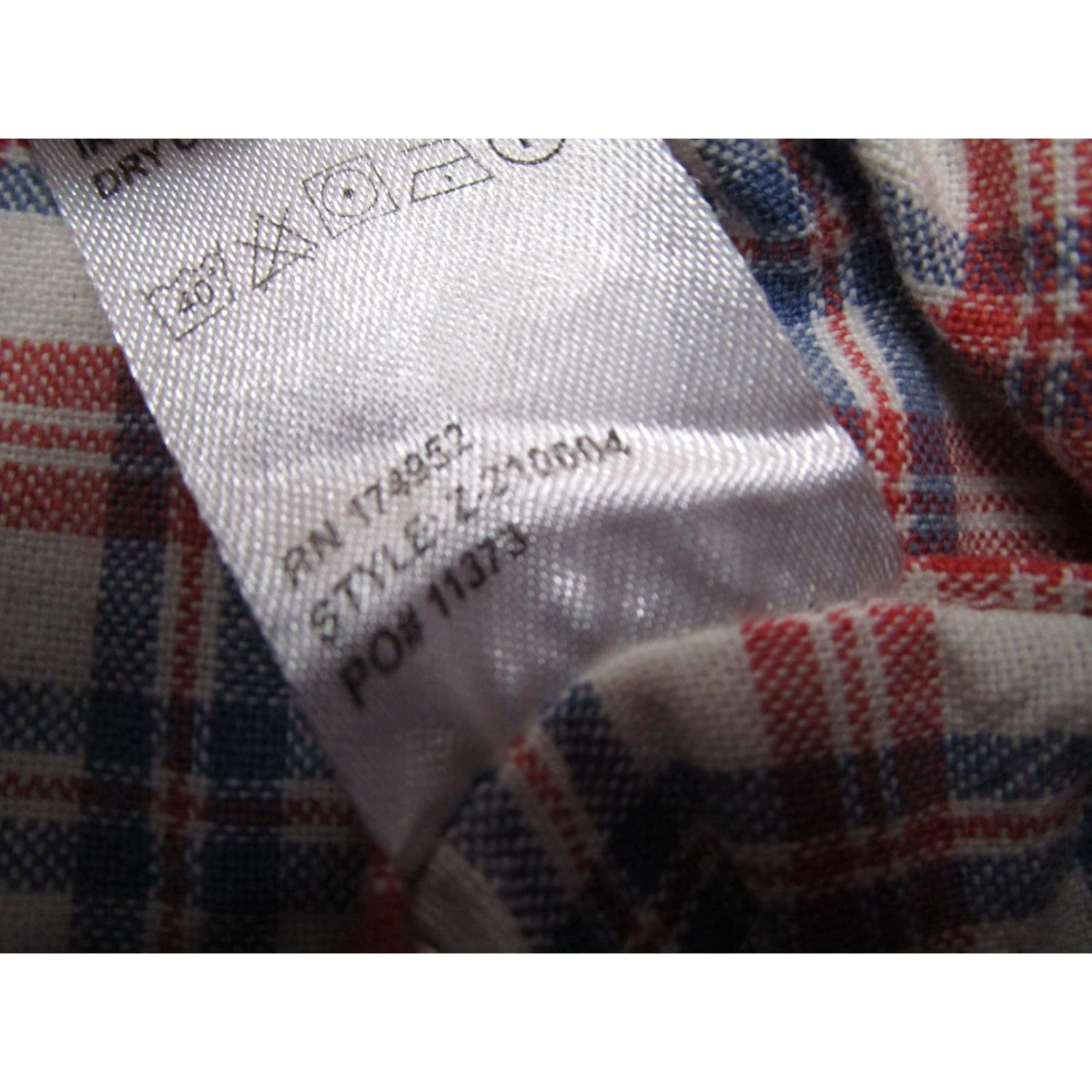 Vintage Lisboa Shirt Mens Large Red Check Button-Up Long Sleeve Twill Casual Workwear Button-Down Collared Cotton 100% Portugal Classic Men Size L Size US L / EU 52-54 / 3 - 4 Thumbnail