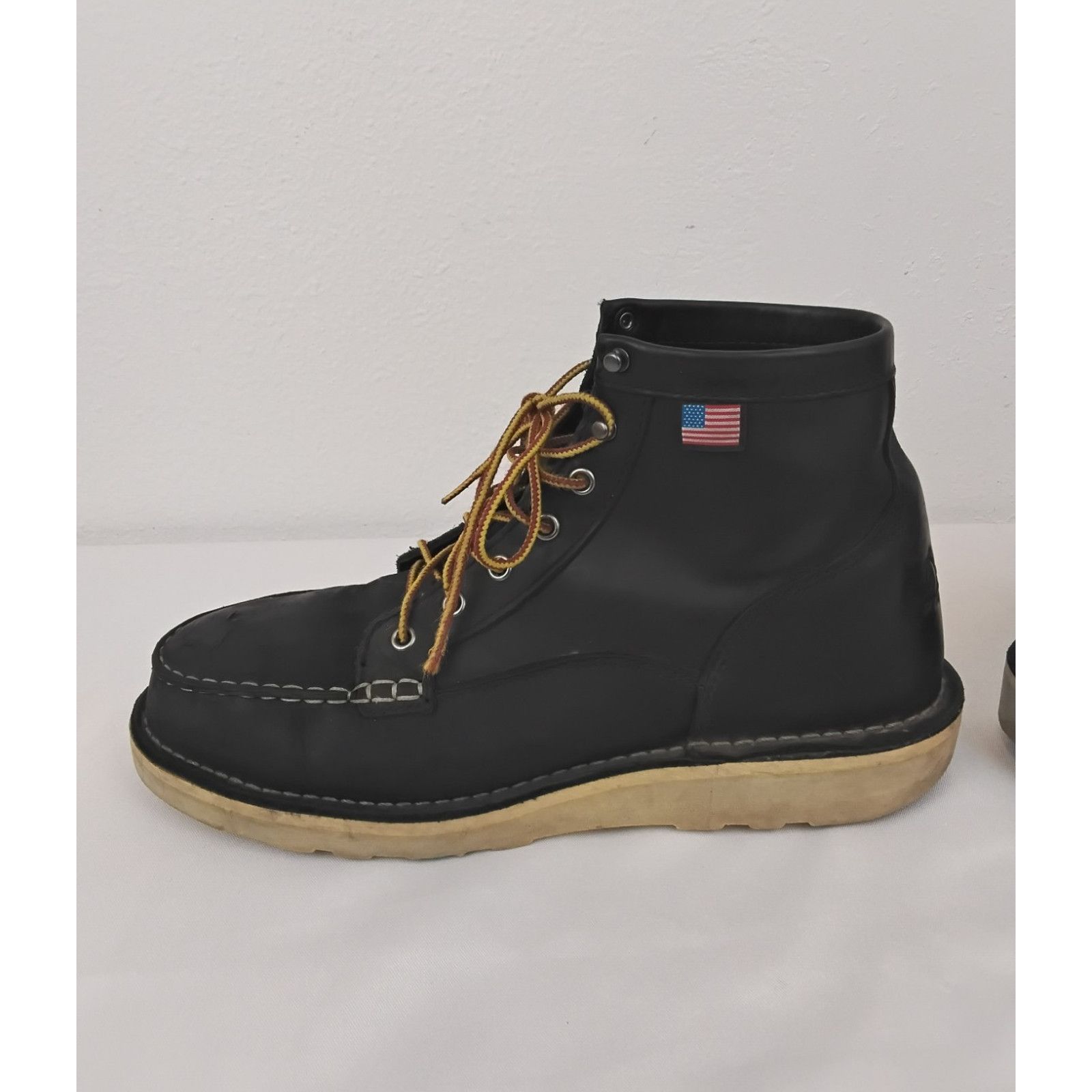 Danner Danner Bull Run Moc Toe Work Boot Men's 11.5 Black Steel Toe Size US 11.5 / EU 44-45 - 8 Thumbnail
