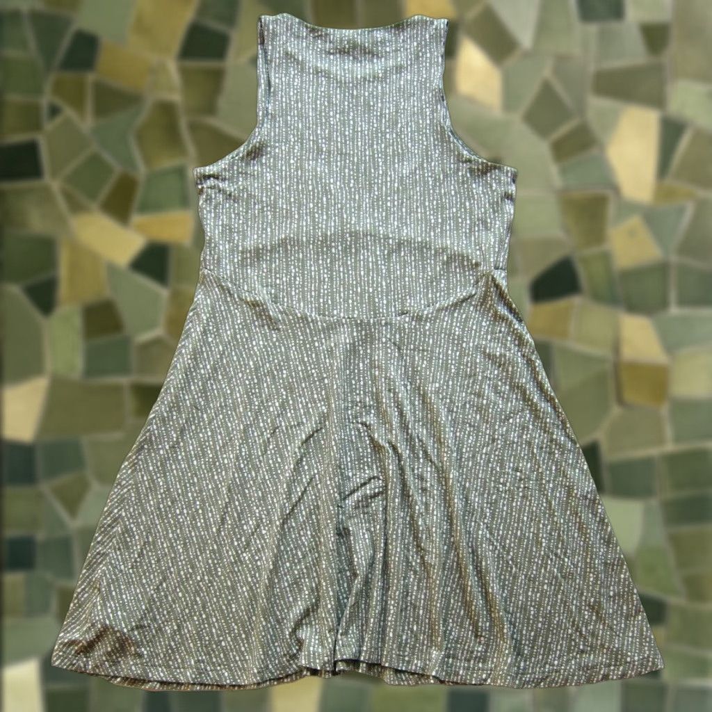 Athleta Athlete Shirt Womens Polka Dot Jersey Stretch Sleeveless Tank Dress Small Green 90s Style? Size S / US 4 / IT 40 - 1 Thumbnail