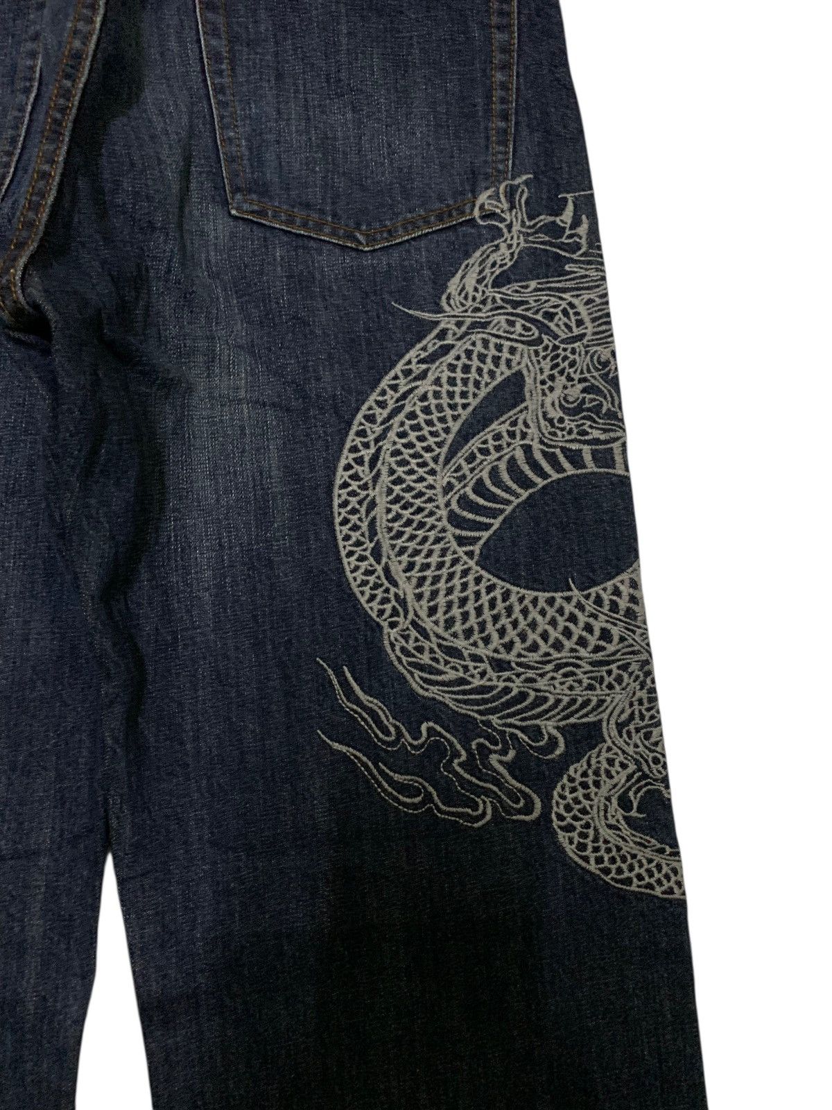 Kapital JAPANESE BIG DRAGON EMBROIDERED LIKE KARAKURI TAMASHI DENIM Size US 30 / EU 46 - 13 Thumbnail