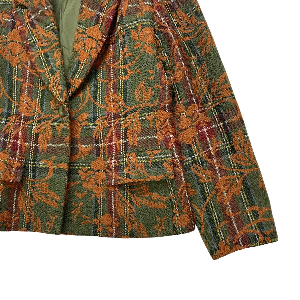 Designer Gorgeous Pierre Cardin Real Live Floral Printed Jacket Size M / US 6-8 / IT 42-44 - 5 Thumbnail