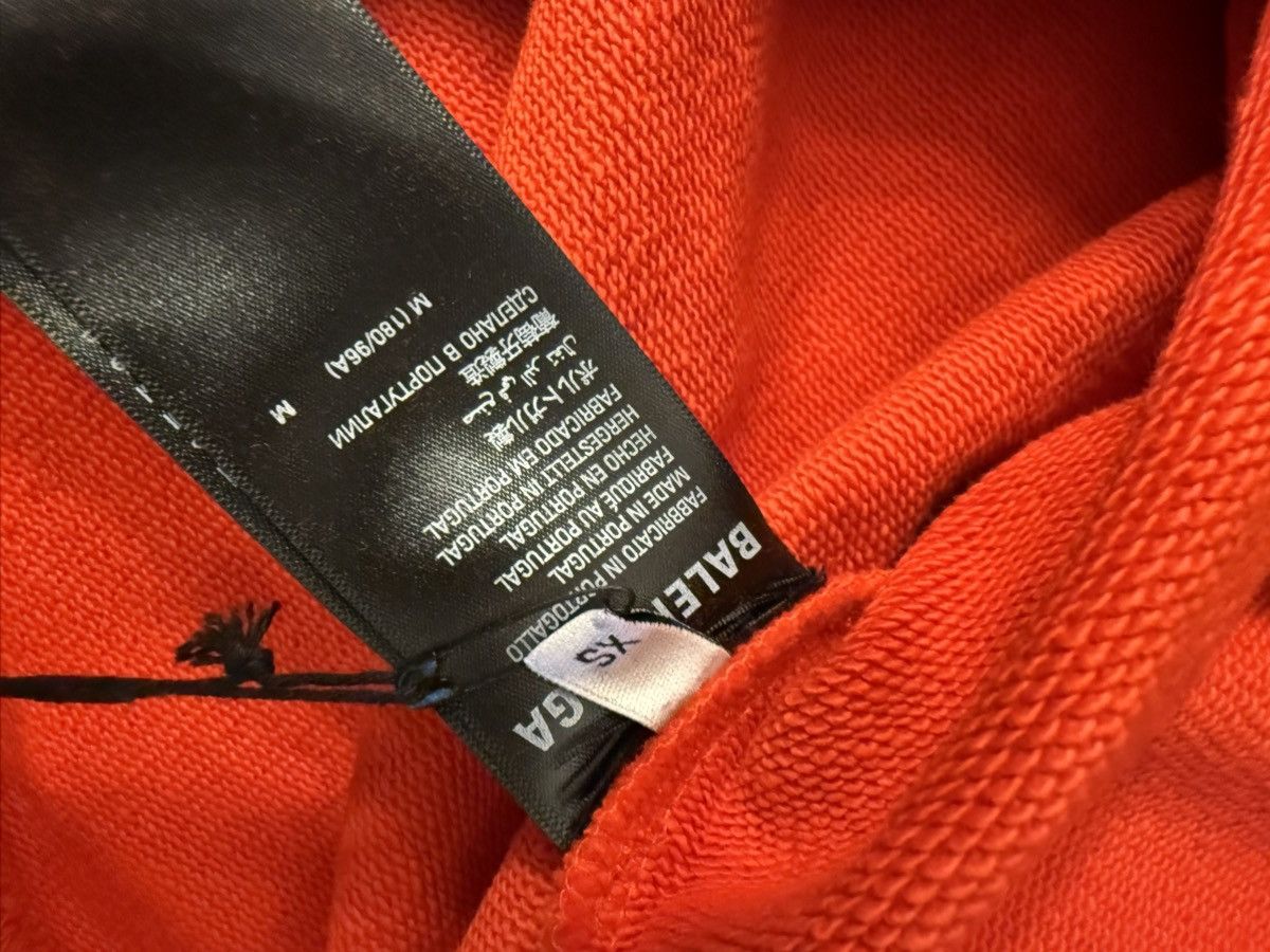 Balenciaga Balenciaga Corner Logo Red Hoodie Size XS Size US XS / EU 42 / 0 - 8 Thumbnail