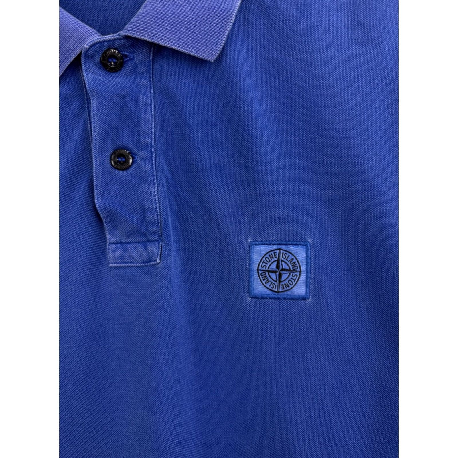 Stone Island Stone Island Patch Program Polo T-Shirt Blue L Mens XS? No—keep to L size; blue Polo T-Shirt Stone Island Patch Program Polo T-Shirt Blue L Mens Size US L / EU 52-54 / 3 - 4 Thumbnail