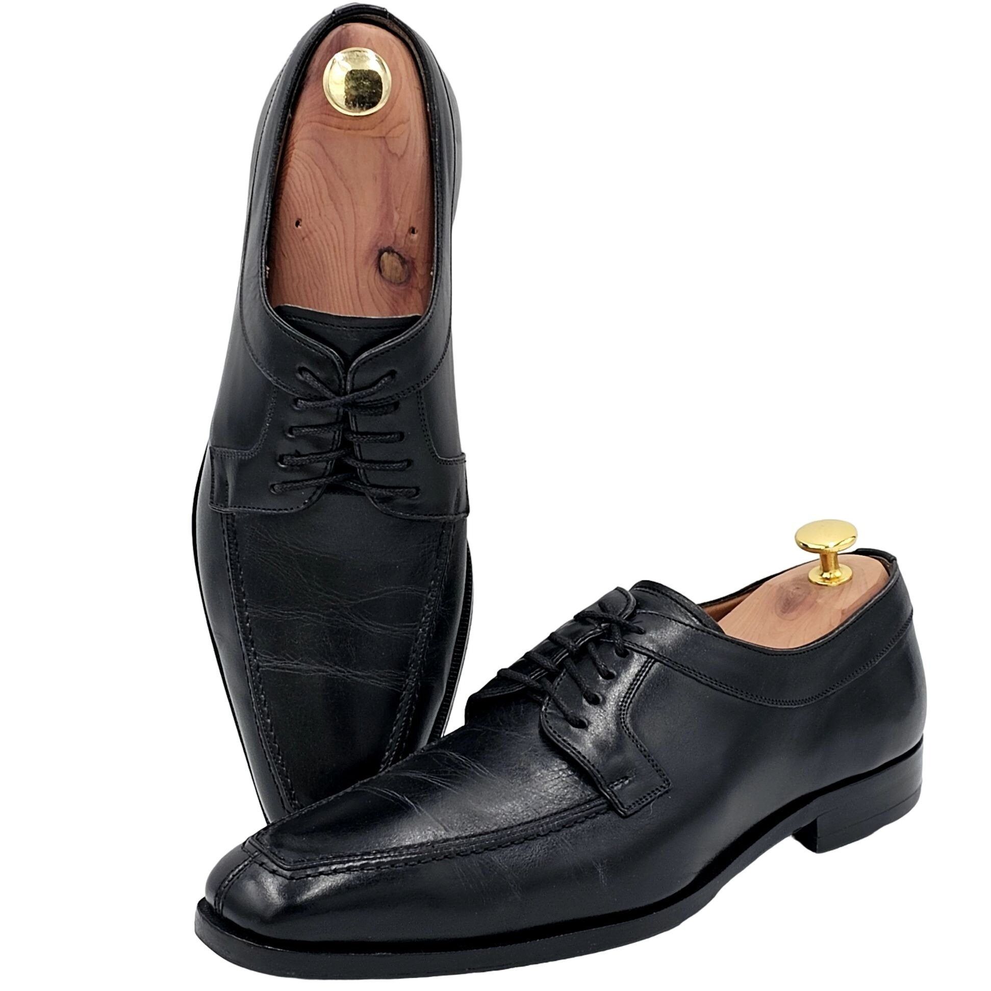 Mezlan Mezlan Spain Mens 8 Black Calfskin Leather Dress Shoes Derby Size US 8 / EU 41 - 5 Thumbnail