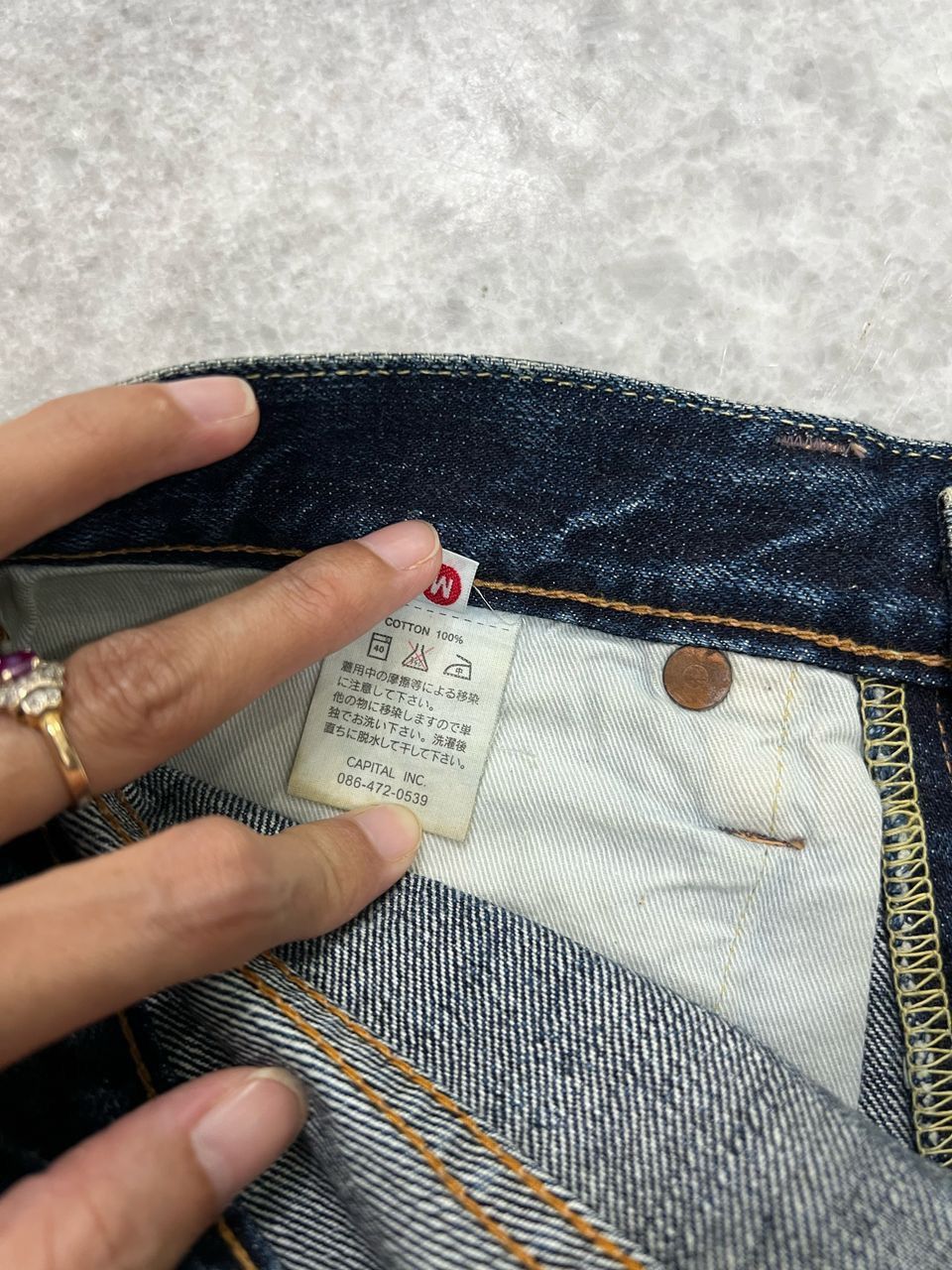 Kapital Kapital Denim Distressed Jeans Size US 31 - 15 Thumbnail