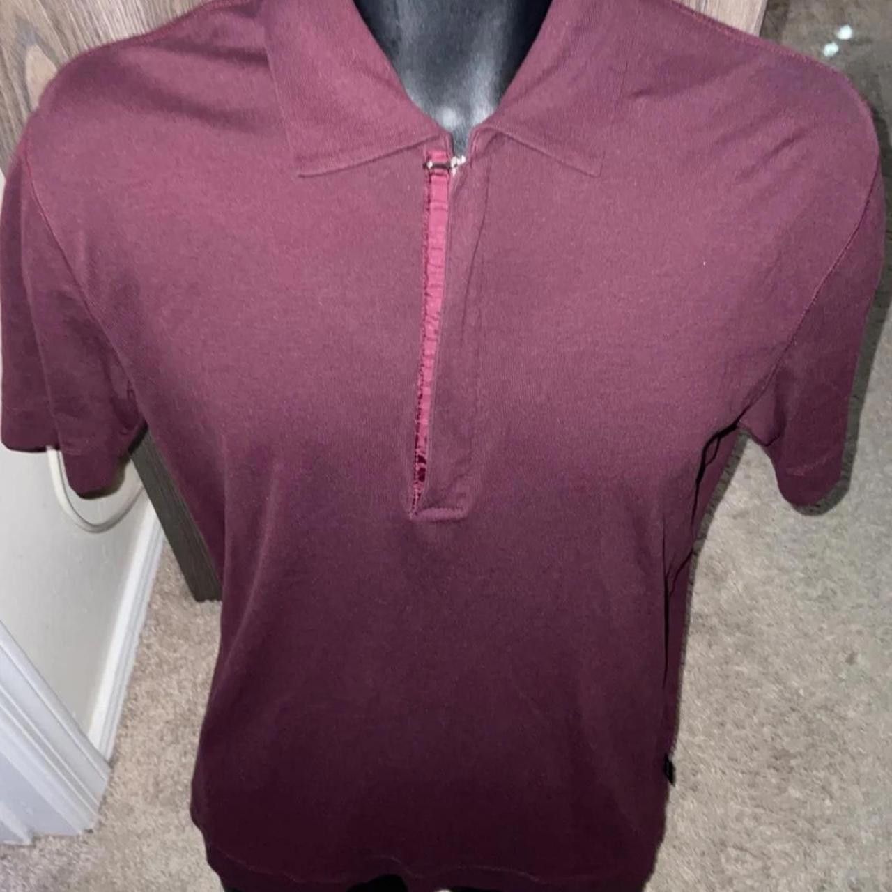 Designer Mens Used Boss Polo Zipper Bb9e Size US S / EU 44-46 / 1 - 1 Thumbnail