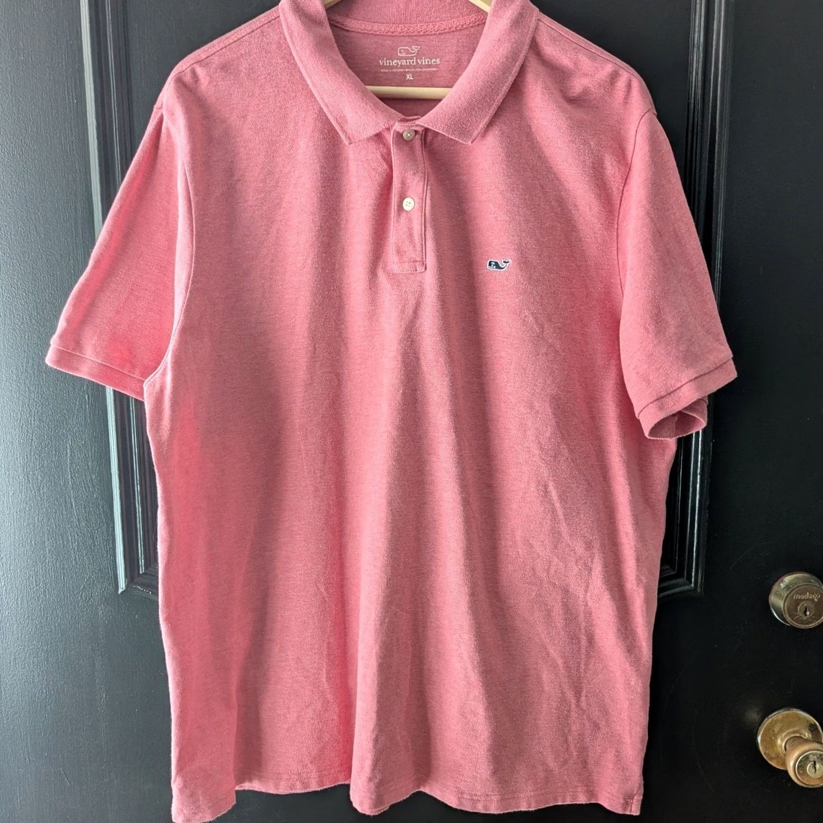 Vineyard Vines Vineyard Vines Polo Shirt Mens XL Pink Heathered Stretch Cotton Short Sleeve Shirt Size US XL / EU 56 / 4 - 3 Thumbnail