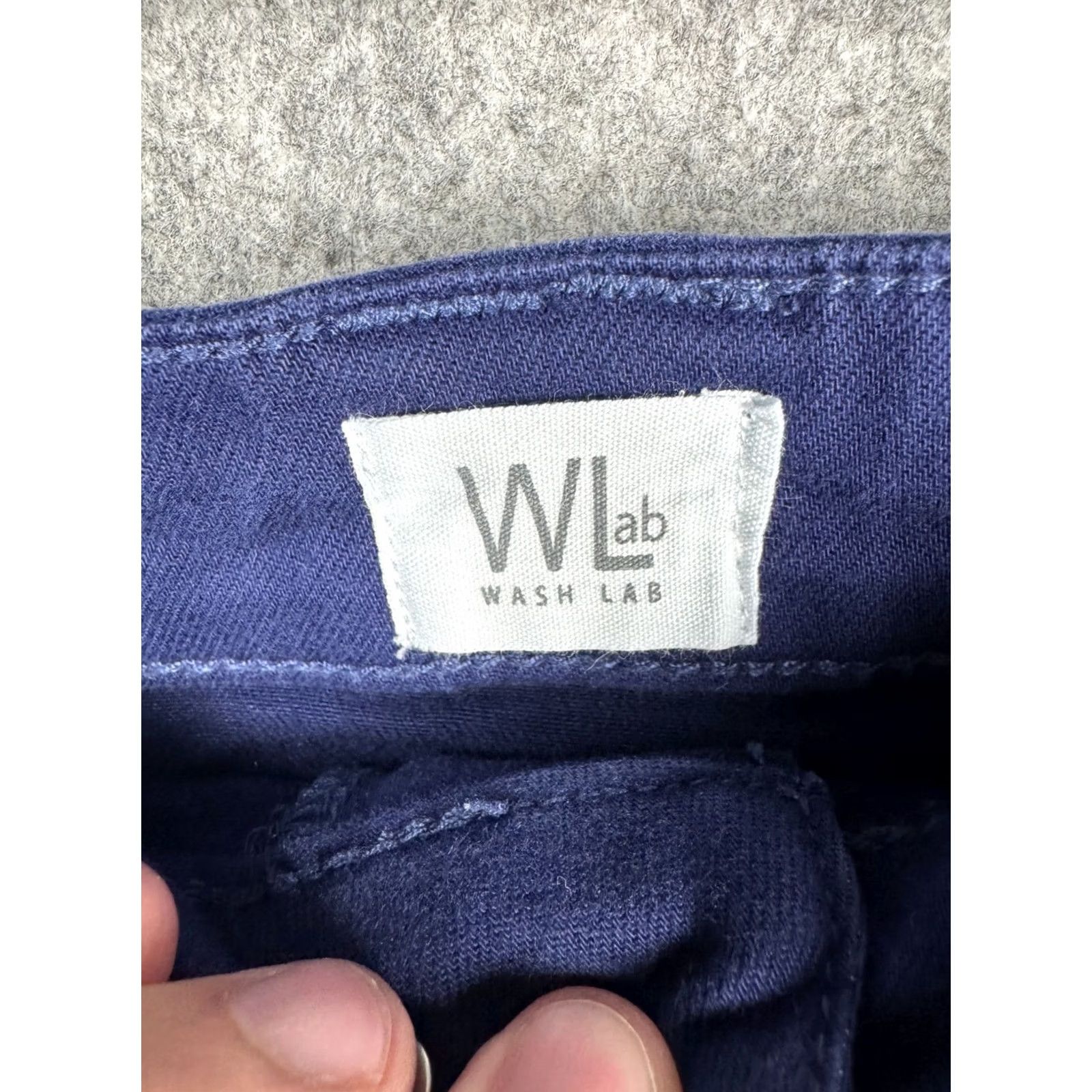 Denime Wash Lab Denim Skirt Women's 27 Blue Frayed Pockets A-Line Size 27" / US 4 / IT 40 - 4 Thumbnail