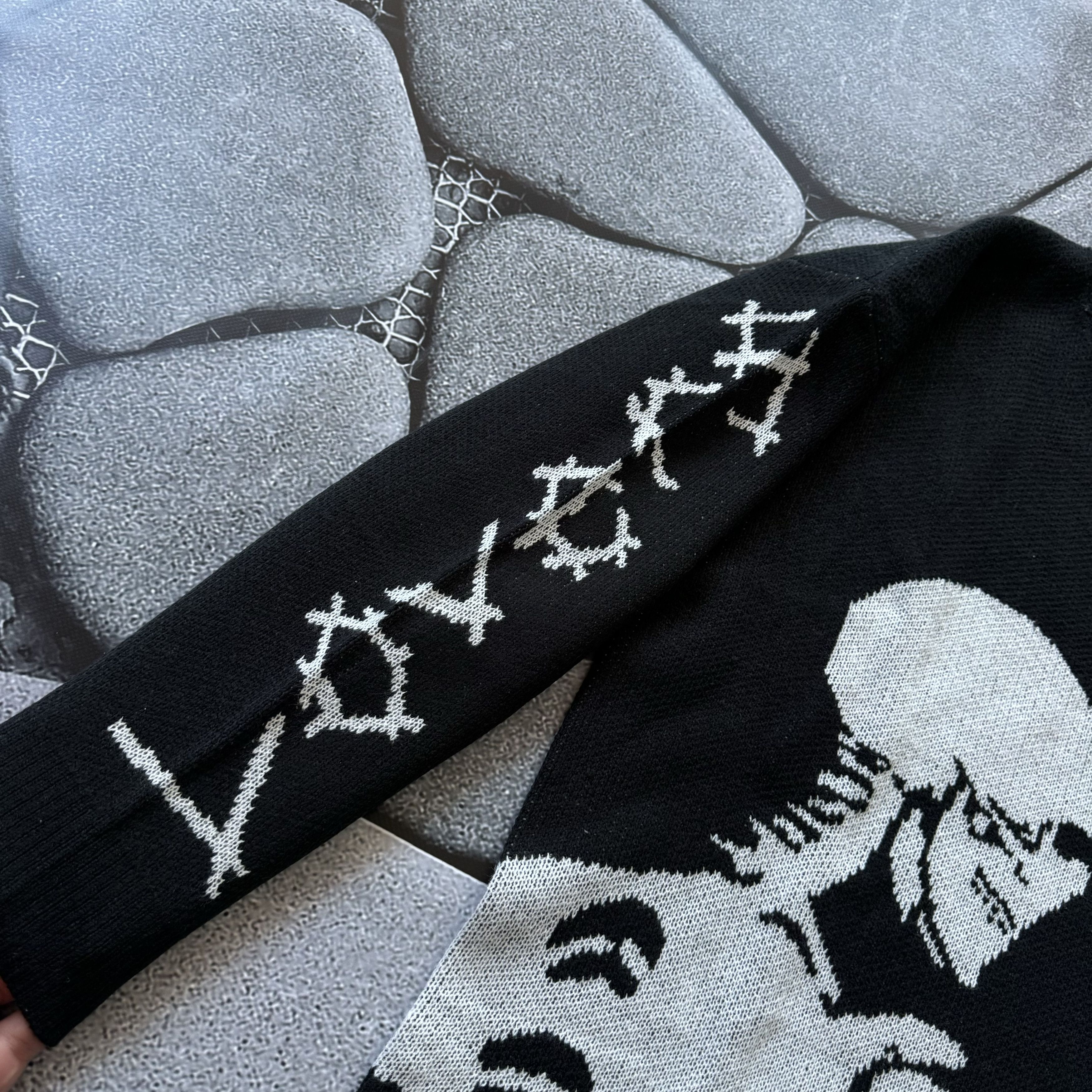 Hysteric Glamour VINTAGE SKELETON KNITTED OVERSIZED SWEATER OPIUM Y2K Size US S / EU 44-46 / 1 - 6 Thumbnail