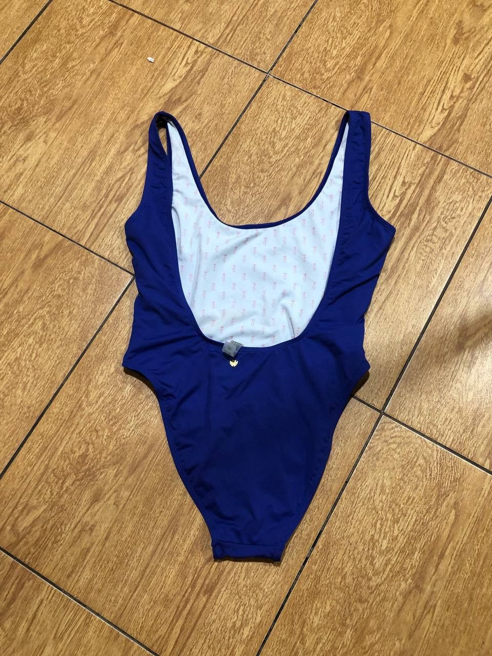 Juicy Couture Swimsuit Blue Big Print Juicy Couture Vintage Size ONE SIZE - 16 Thumbnail