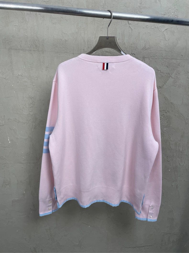 Thom Browne Thom browne Size 3 The latest four-striped knitted round-n Size L / US 10 / IT 46 - 2 Thumbnail