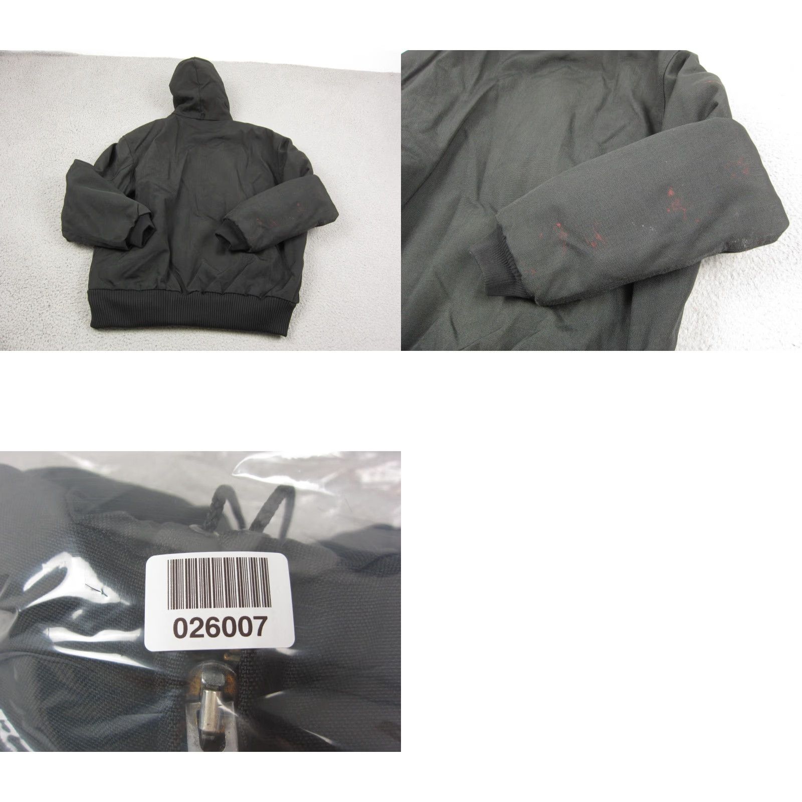 Carhartt VINTAGE Carhartt Jacket Mens 2XL Black Full Zip Quilted Lined Chore BOMBER Jacket Hooded Winter Fall Retro? (avoid adding) Size US XXL / EU 58 / 5 - 10 Thumbnail