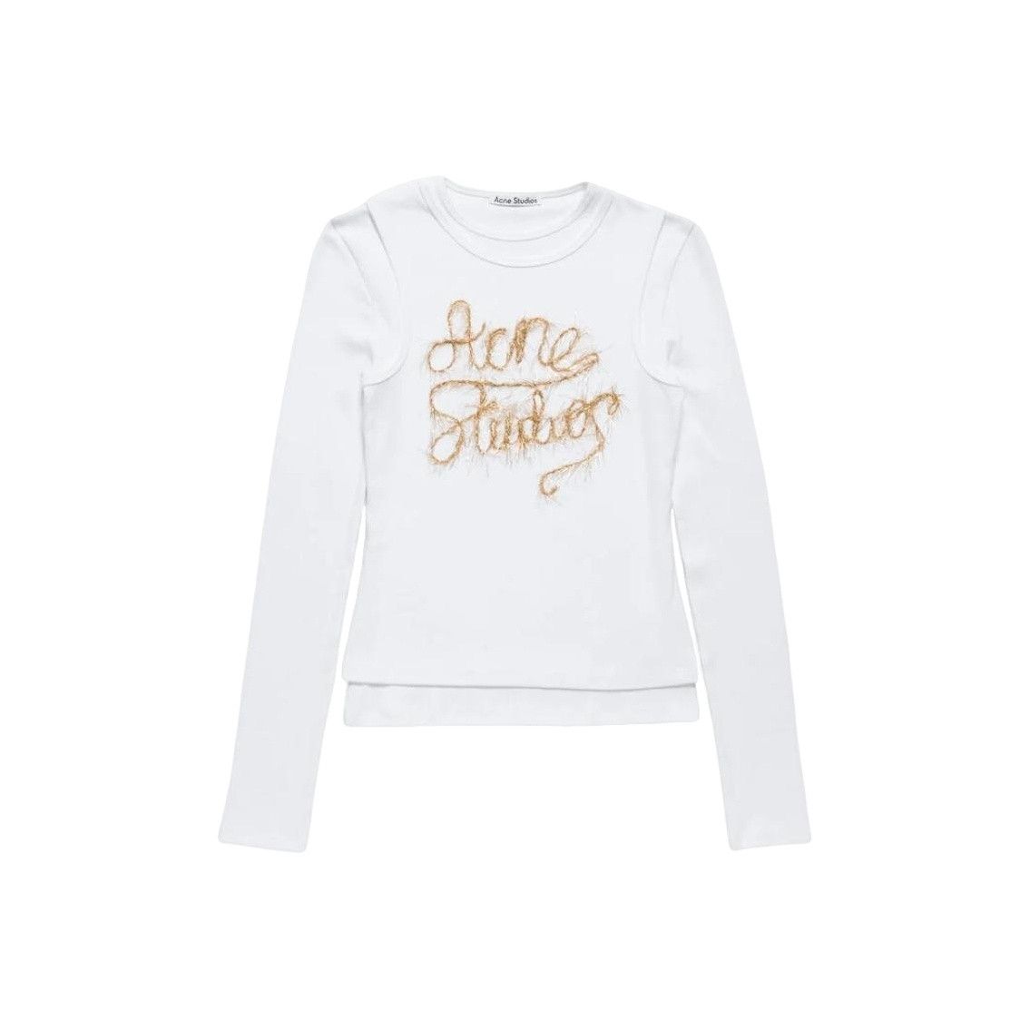 Acne Studios Acne Studios Embroidered Logo Layered T-Shirt XS Size US XS / EU 42 / 0 - 1 Thumbnail