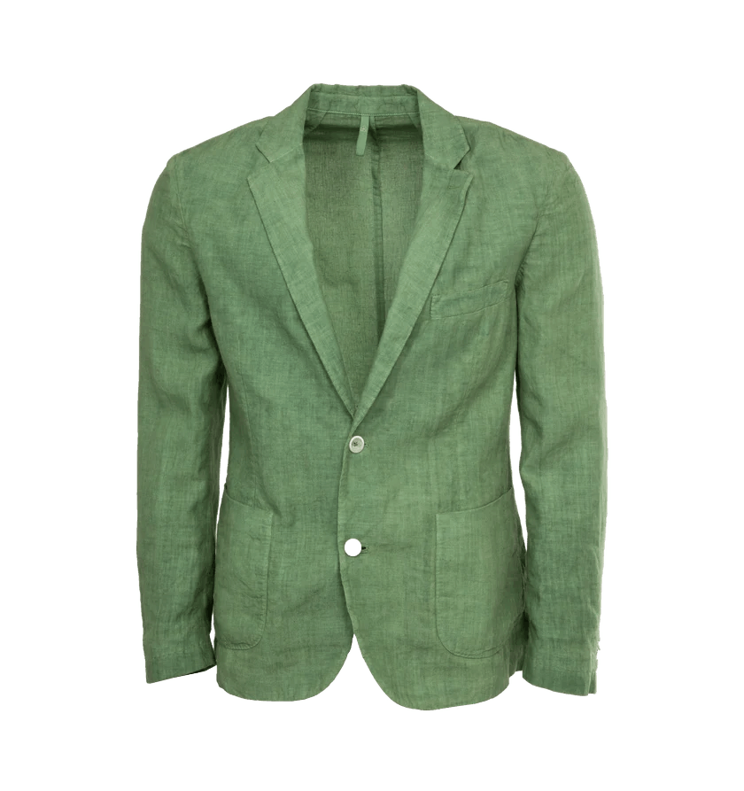 120% Lino o1h1sh11224 Jacket in Medium Green Size US XL / EU 56 / 4 - 1 Thumbnail